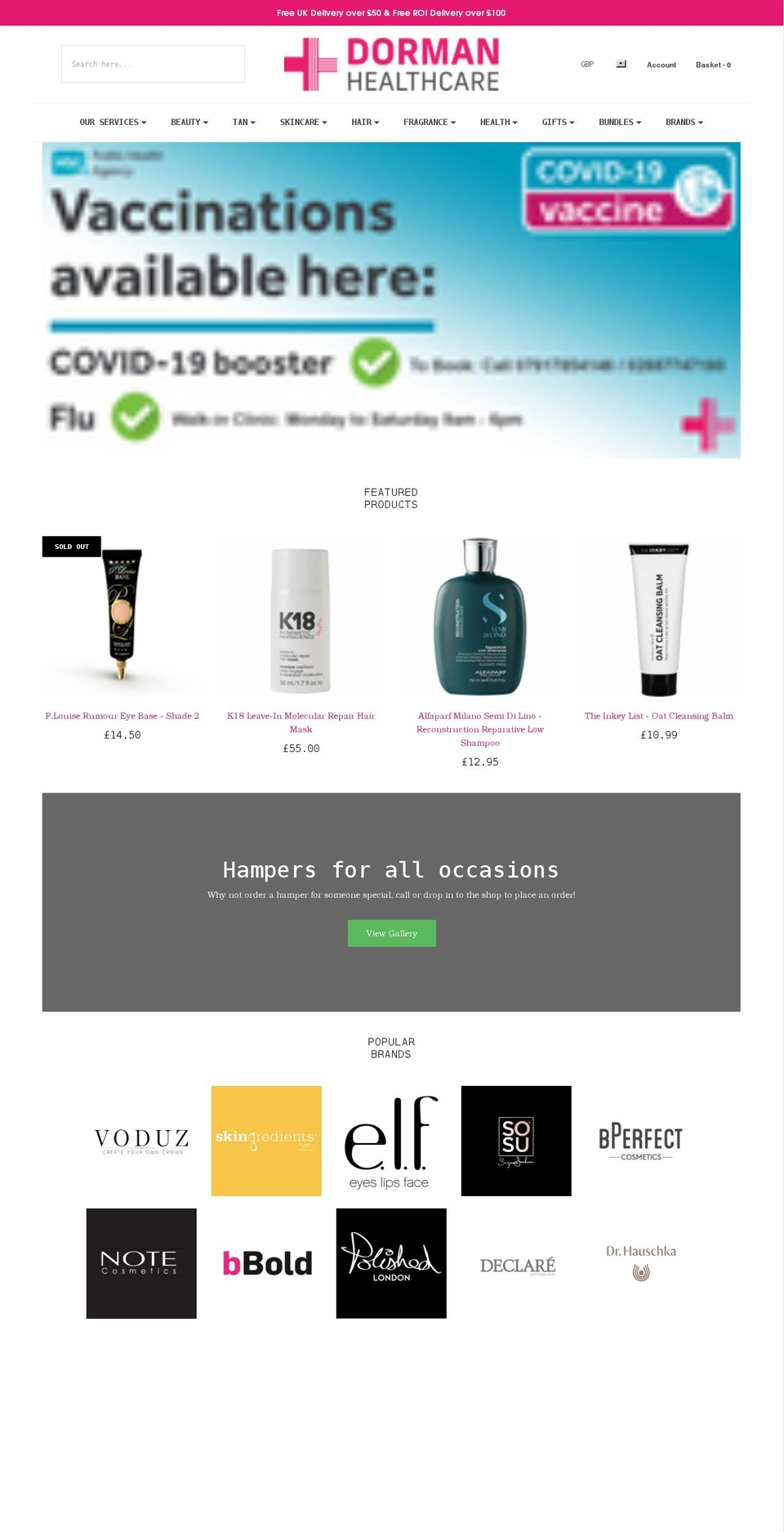 dormanhealthcare.com shopify website screenshot