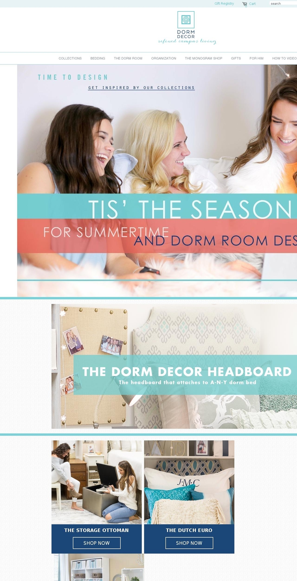 dormdecor.com — Shopify storefront screenshot