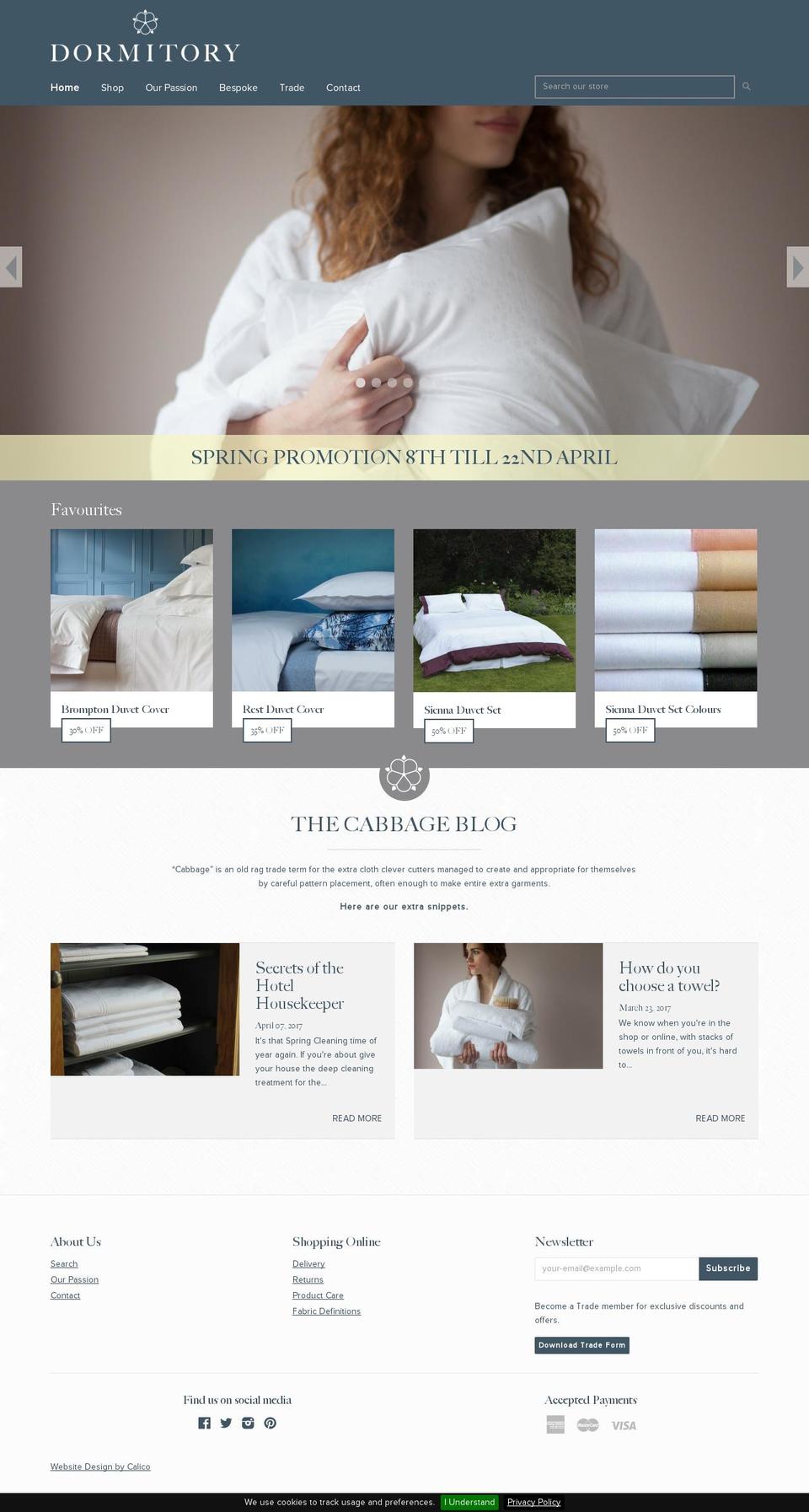 dormitoryuk.com shopify website screenshot