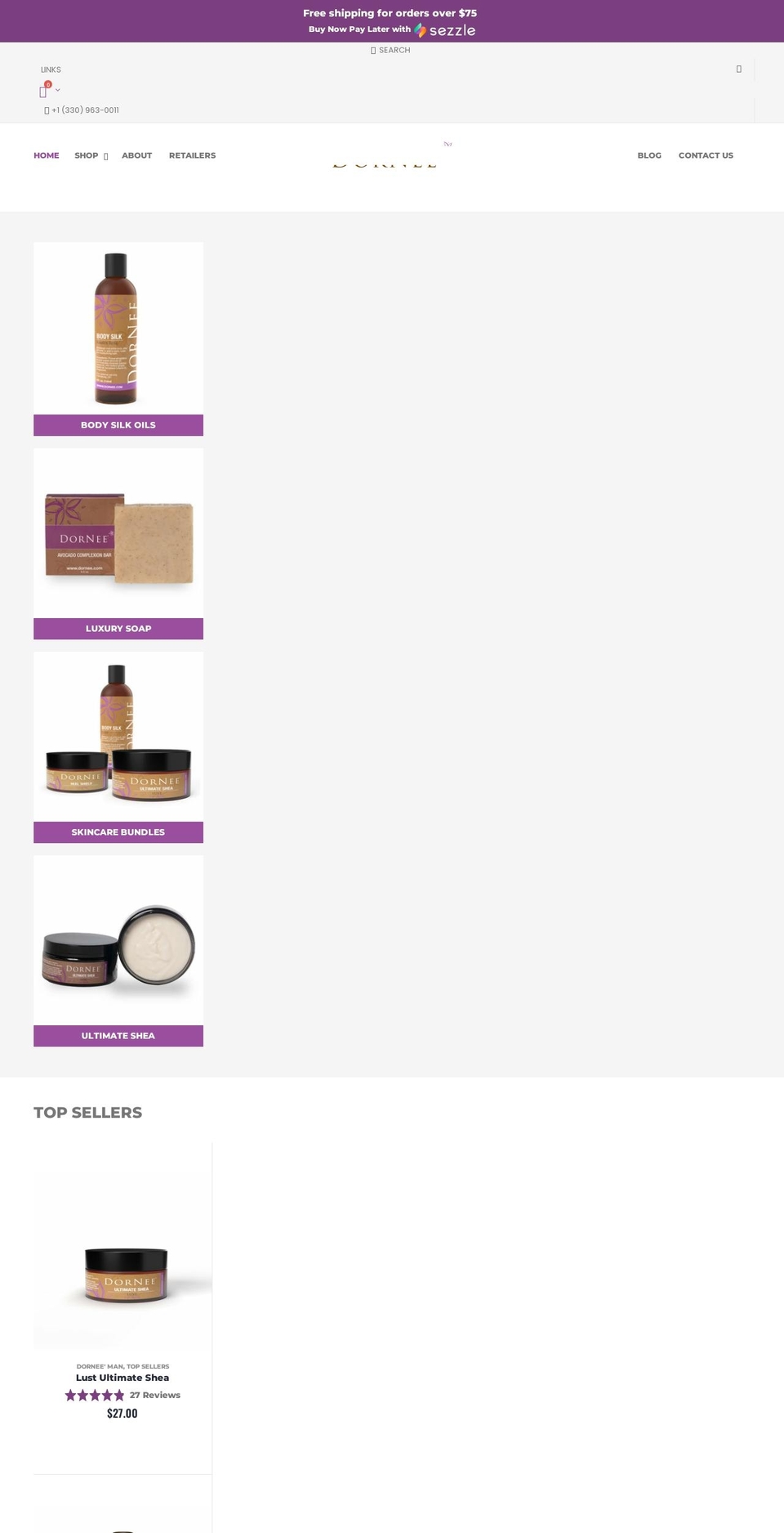 dornee.com shopify website screenshot