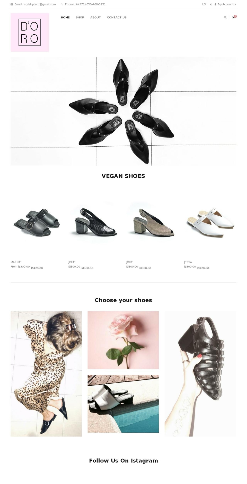 doro-design.com shopify website screenshot