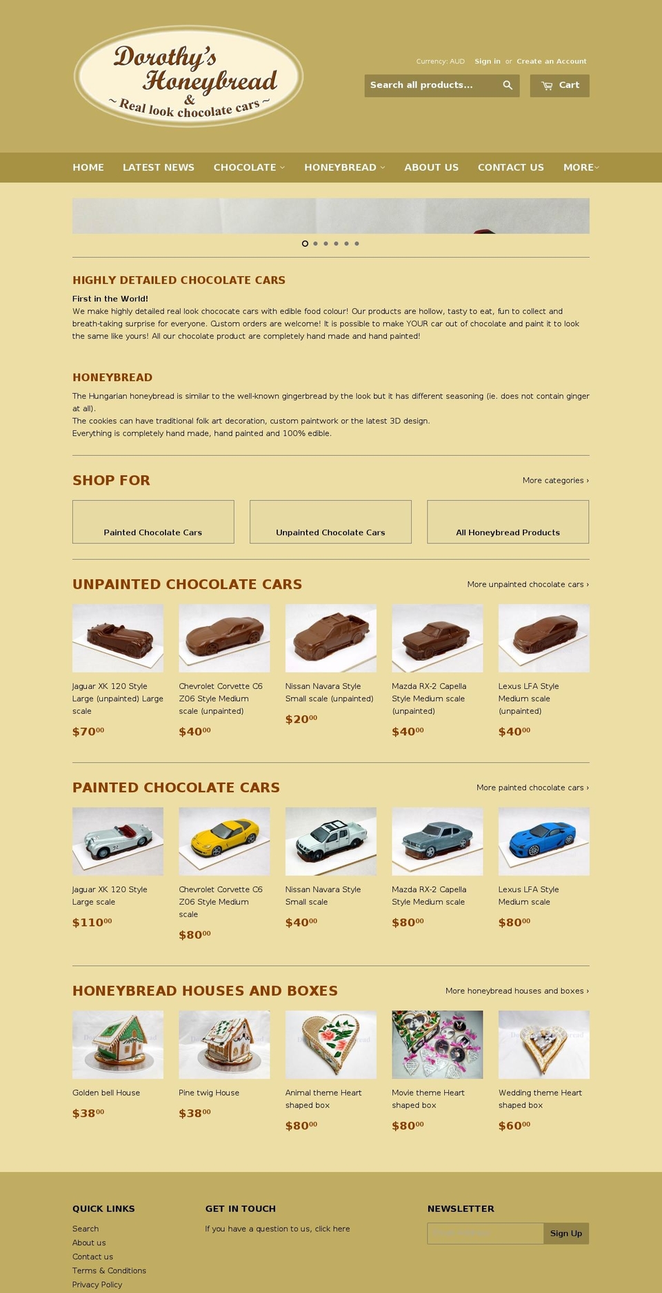dorothyshoneybread.com shopify website screenshot