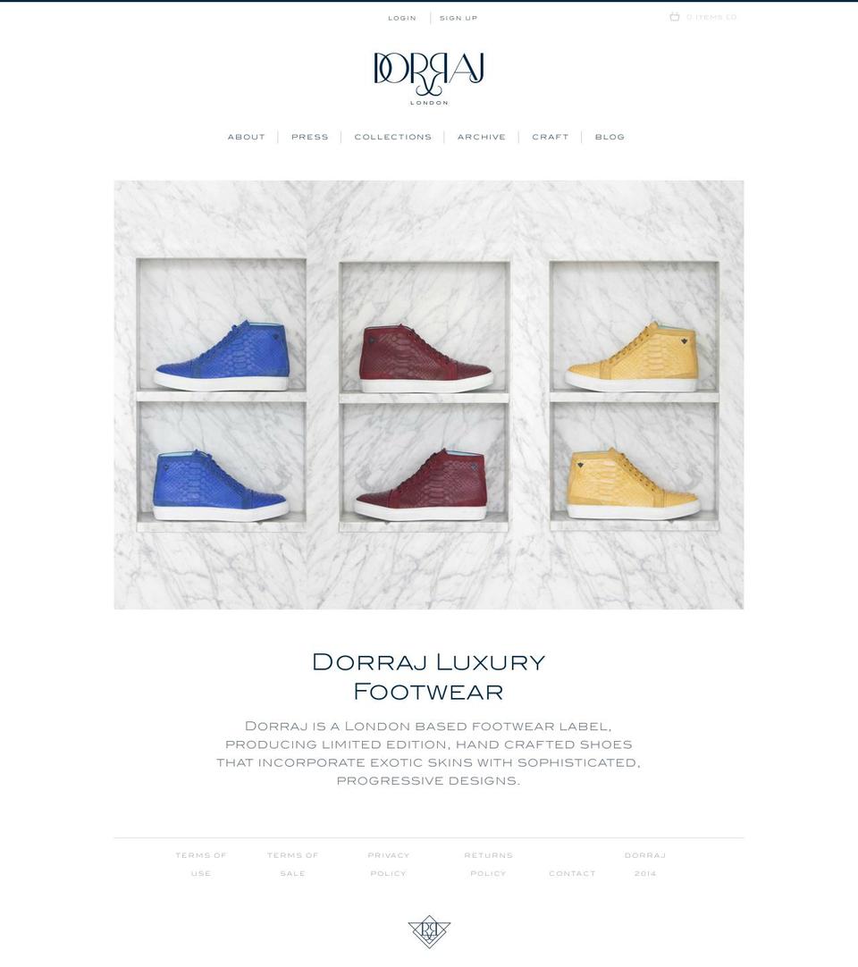 dorraj.com shopify website screenshot