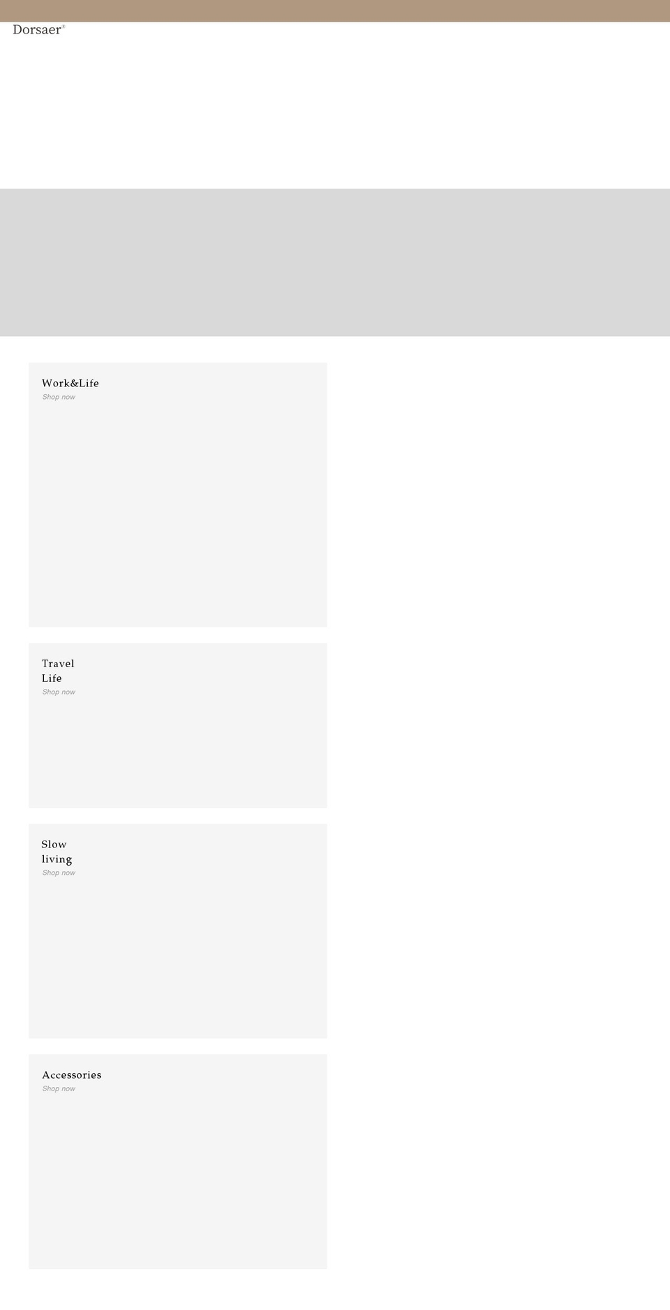 dorsaer.com shopify website screenshot