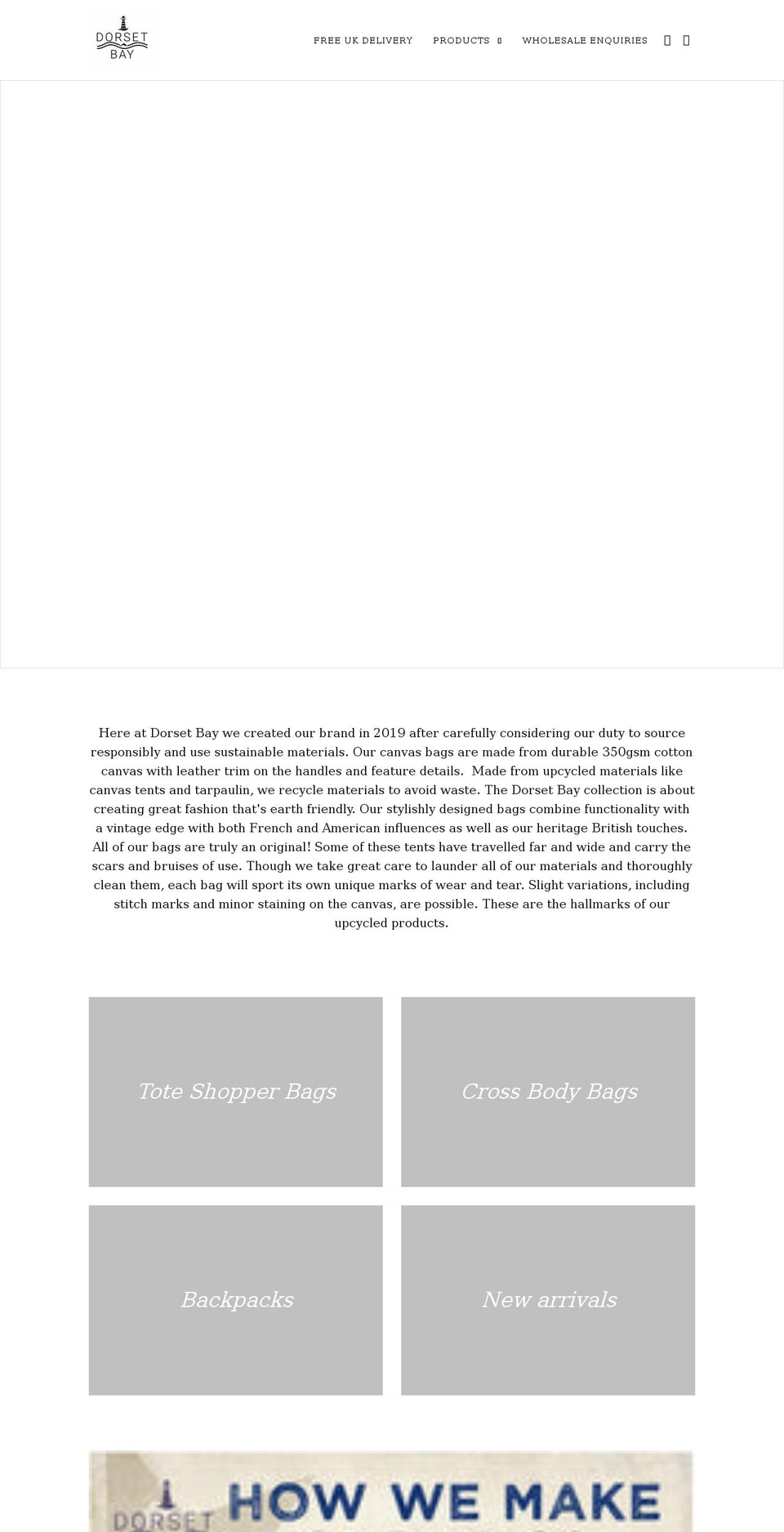 dorsetbay.co.uk shopify website screenshot