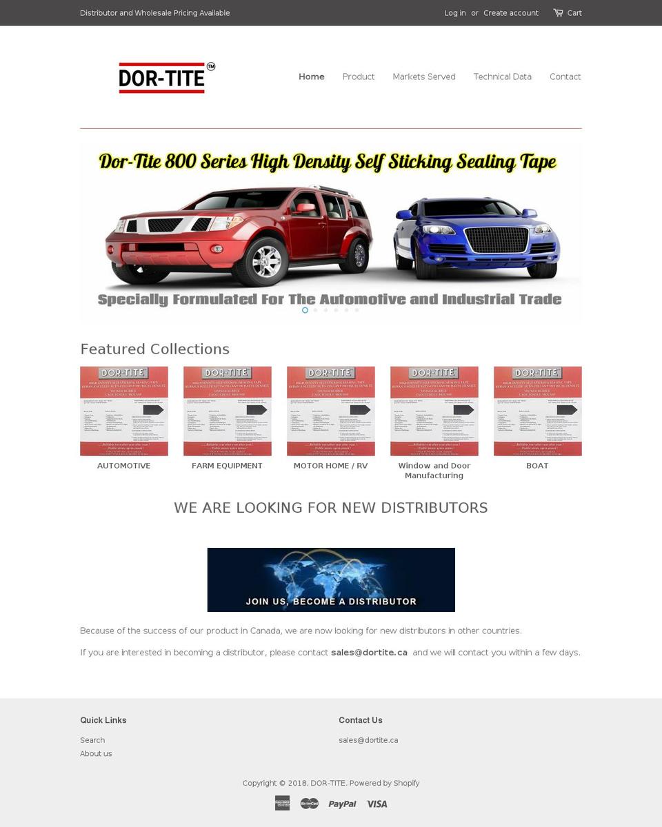 dortite.ca shopify website screenshot
