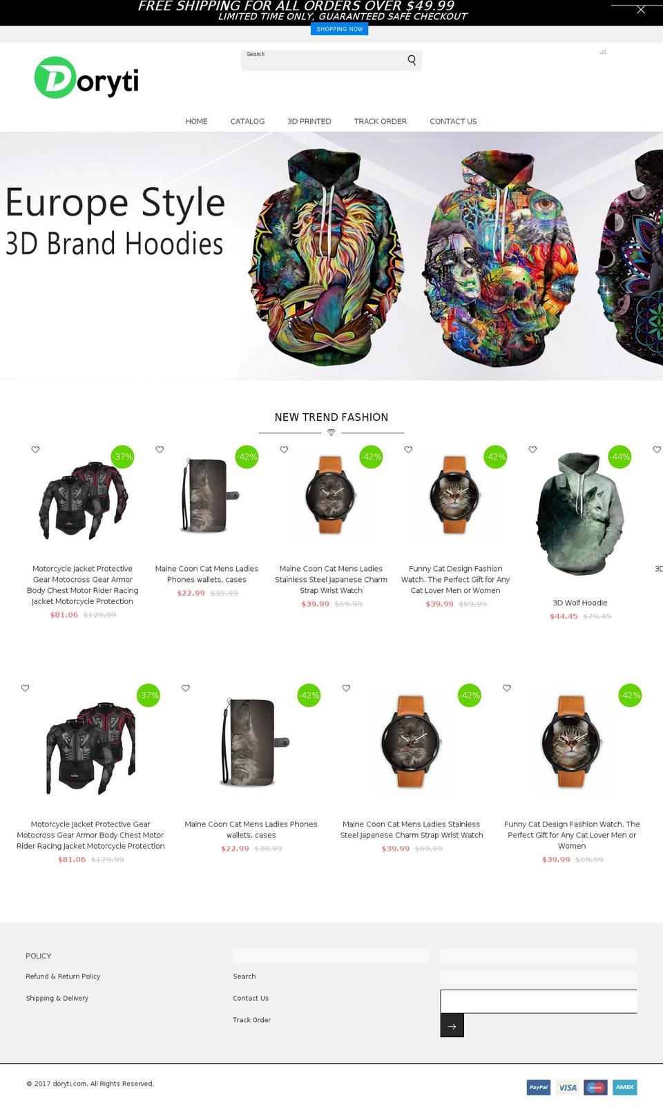 doryti.com — Shopify storefront screenshot