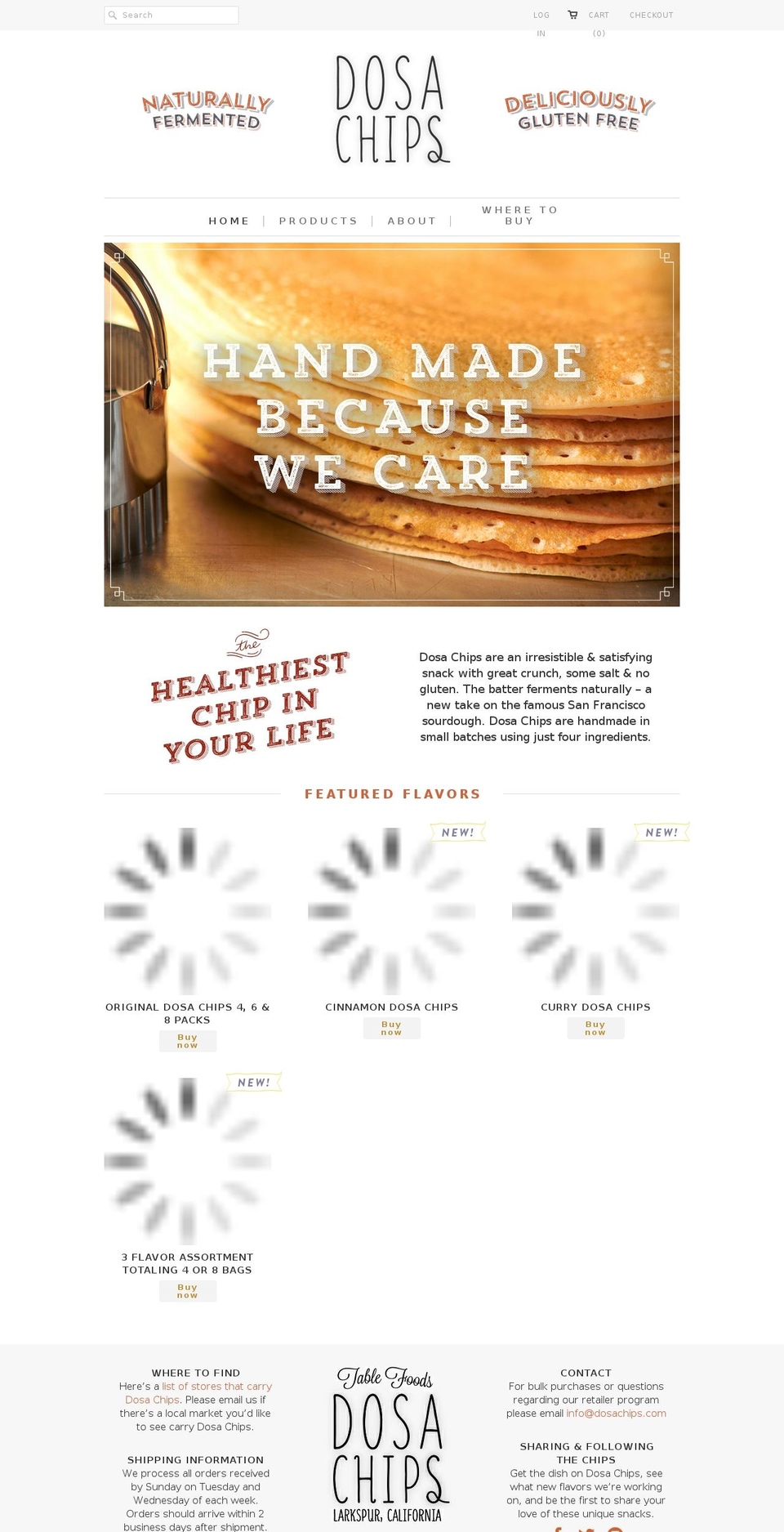 dosachips.com shopify website screenshot