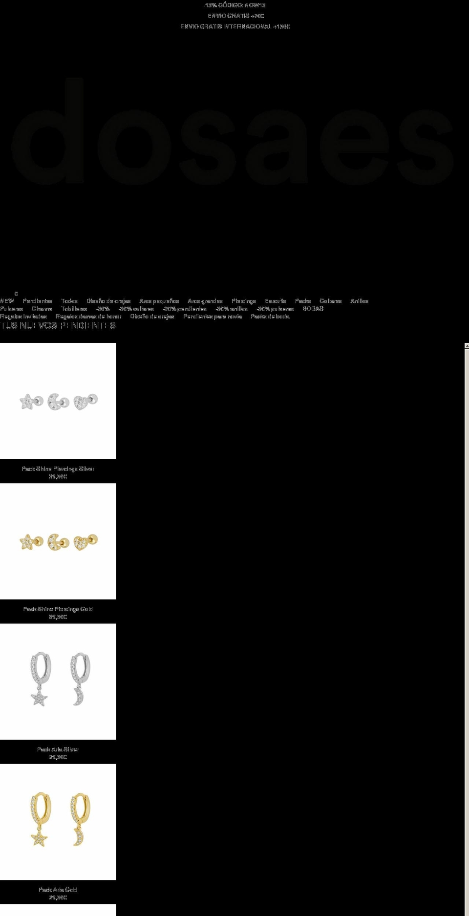 dosaes.com shopify website screenshot