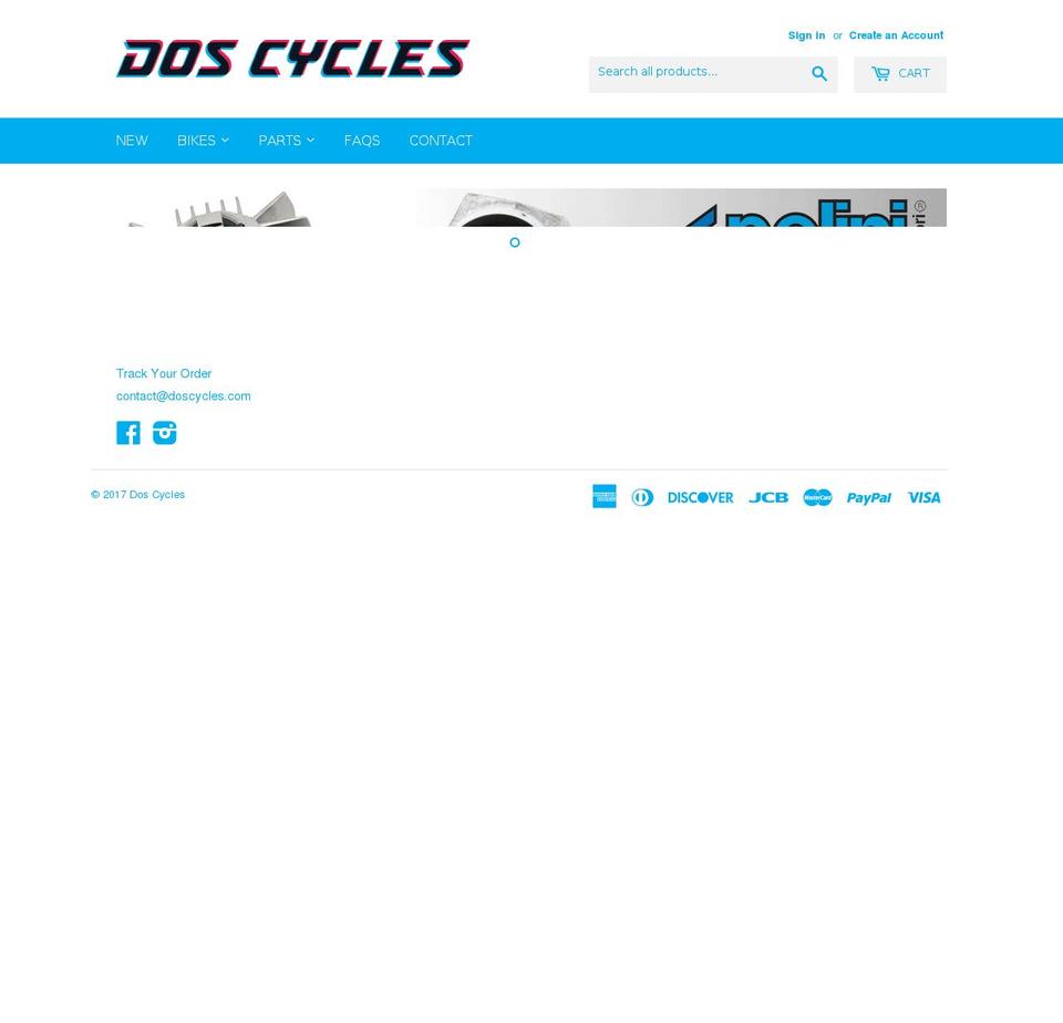 doscycles.com shopify website screenshot