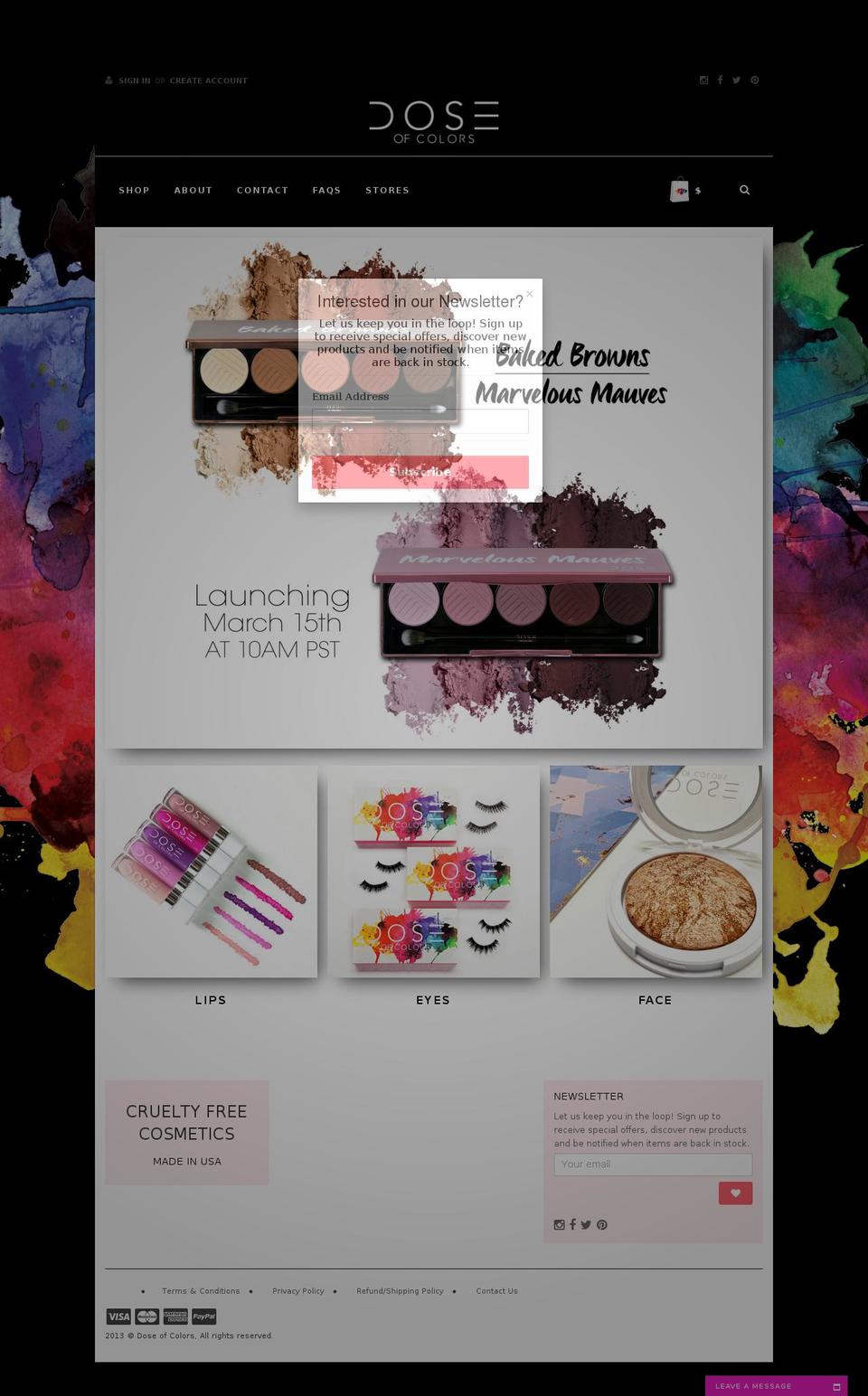 Colors Shopify theme site example doseofcolors.com