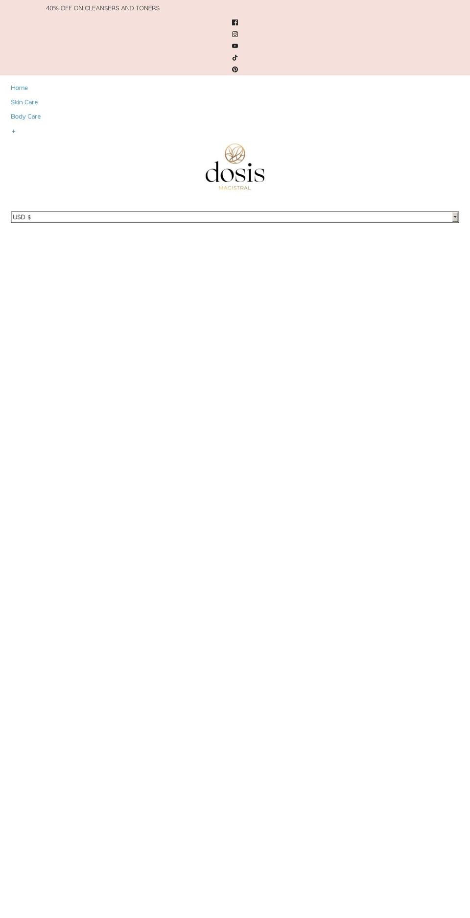 dosismagistral.com shopify website screenshot