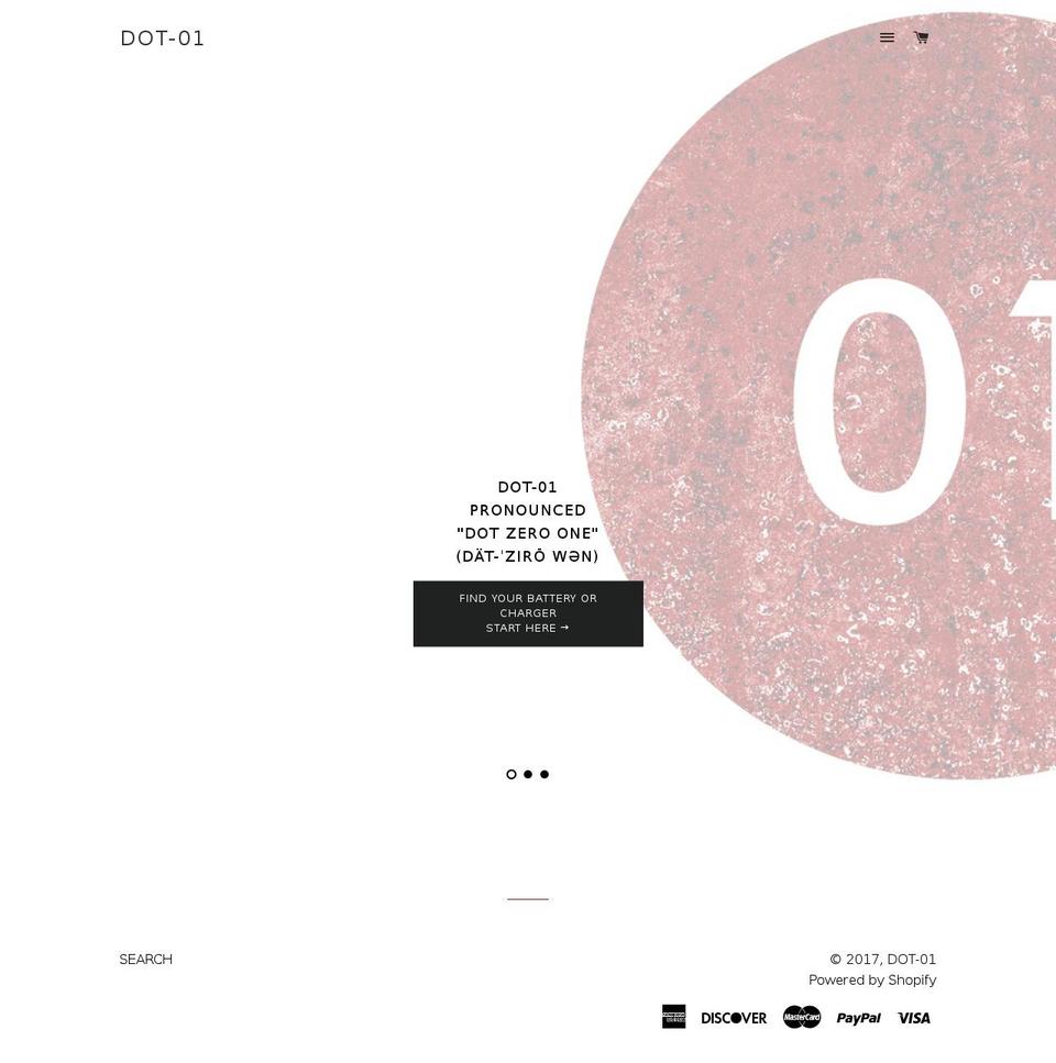 dot-01.com shopify website screenshot