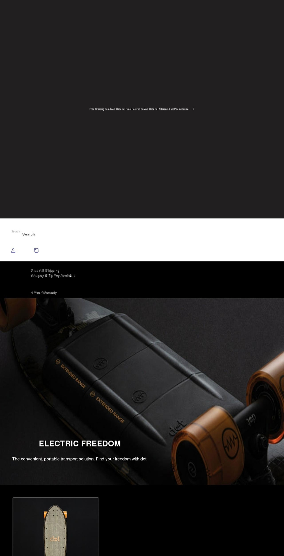 dotboards.com.au shopify website screenshot