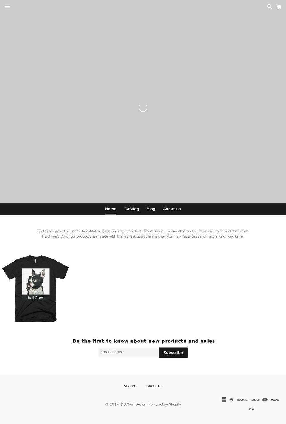 dotcom-design.com shopify website screenshot