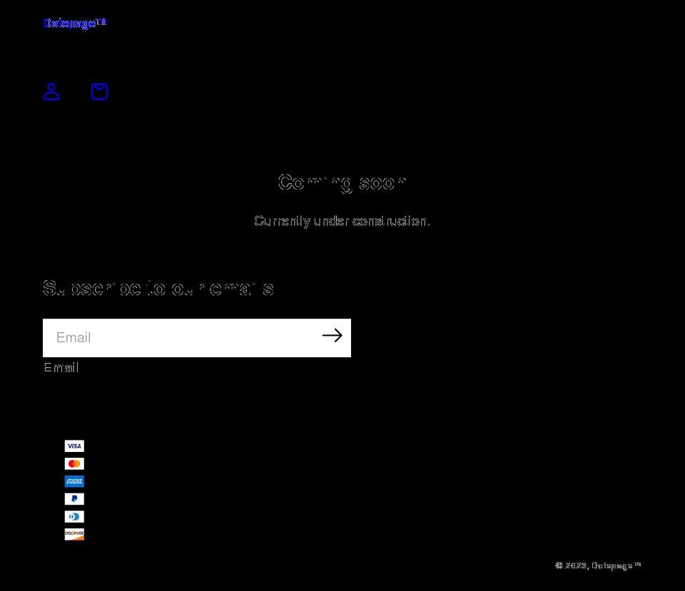 dotepage.com shopify website screenshot