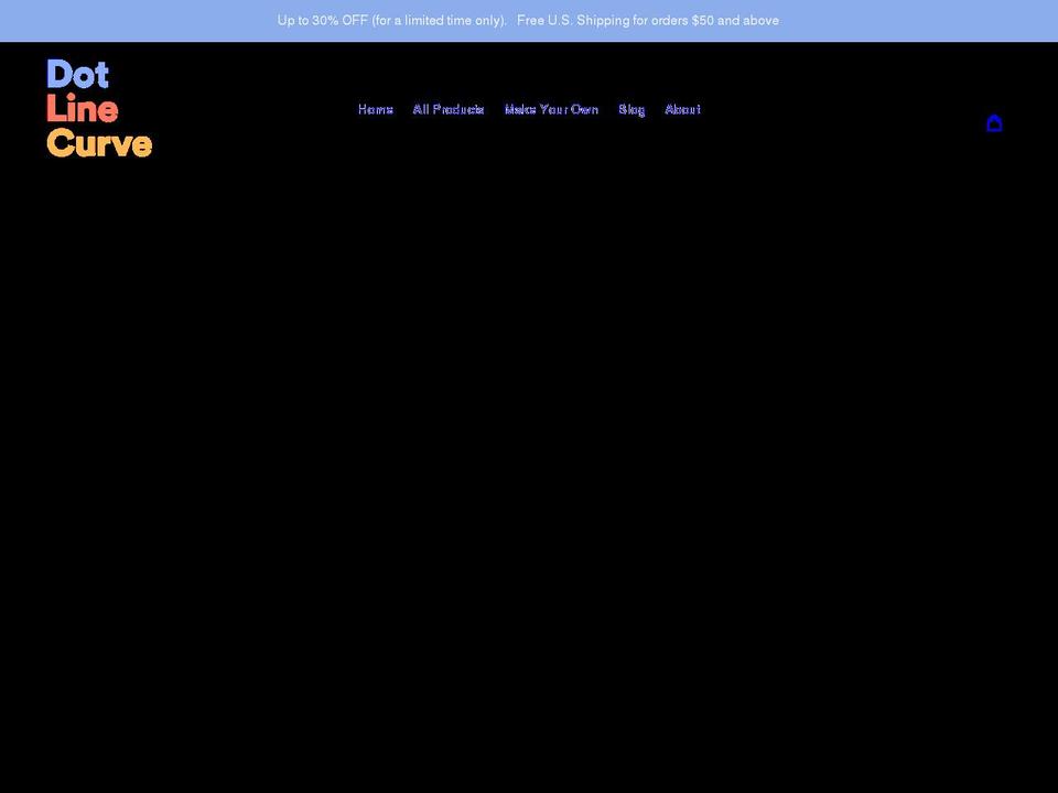 dotlinecurve.com shopify website screenshot