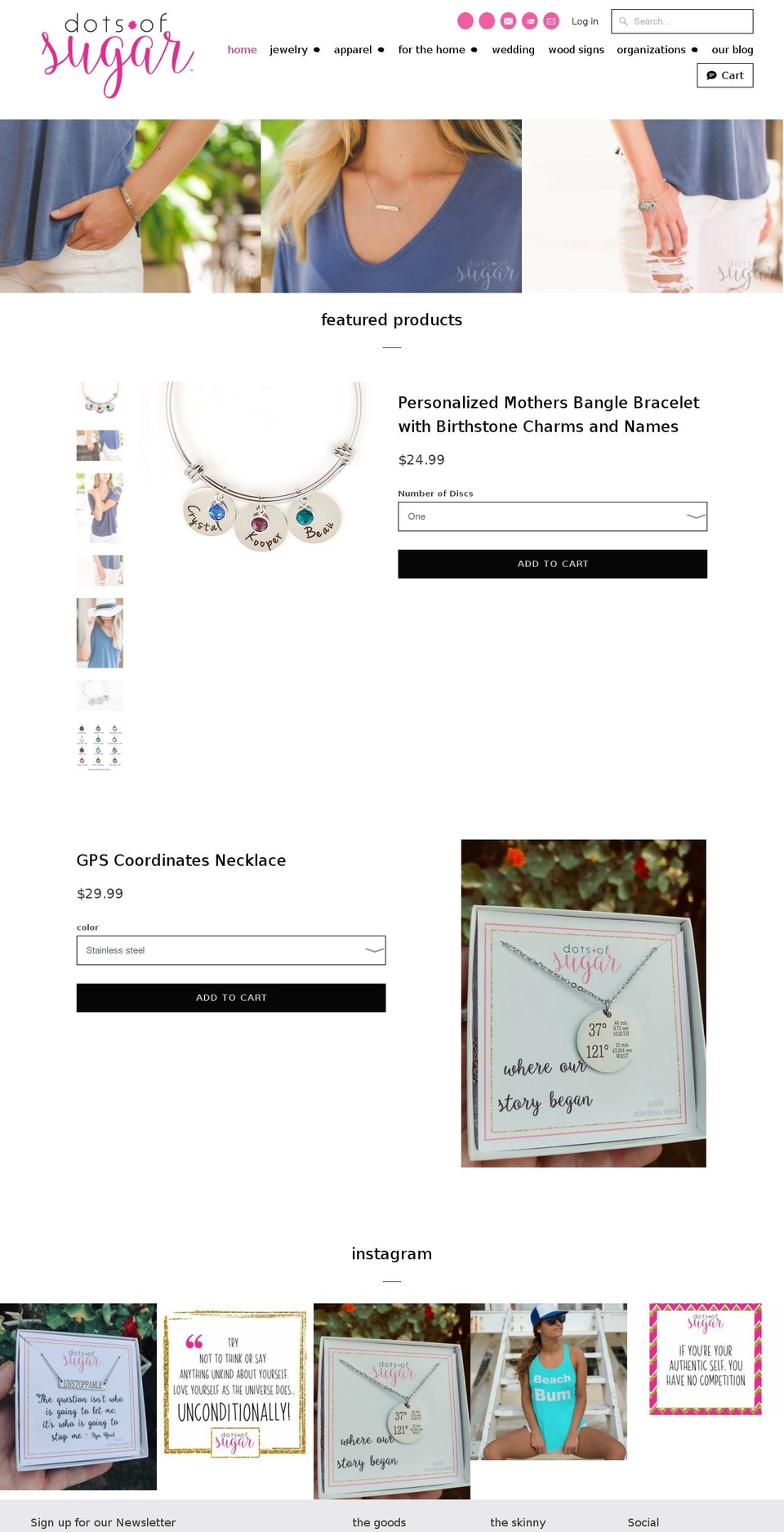 dotsofsugar.com shopify website screenshot