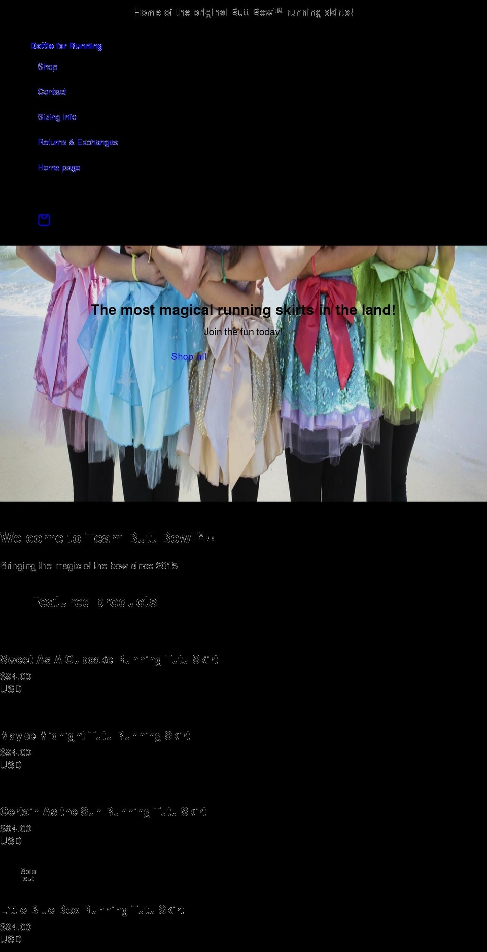 dottieforrunning.com shopify website screenshot