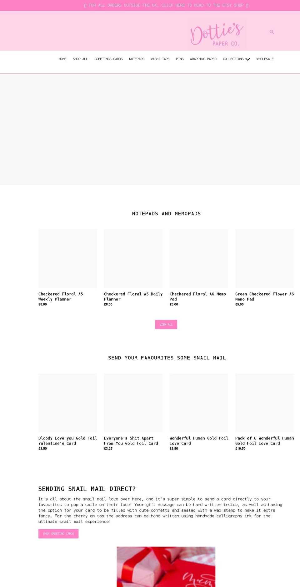 dotties.co shopify website screenshot