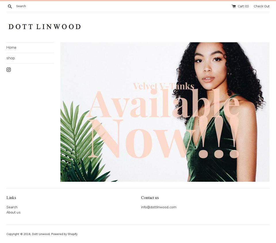 dottlinwood.com — Shopify storefront screenshot