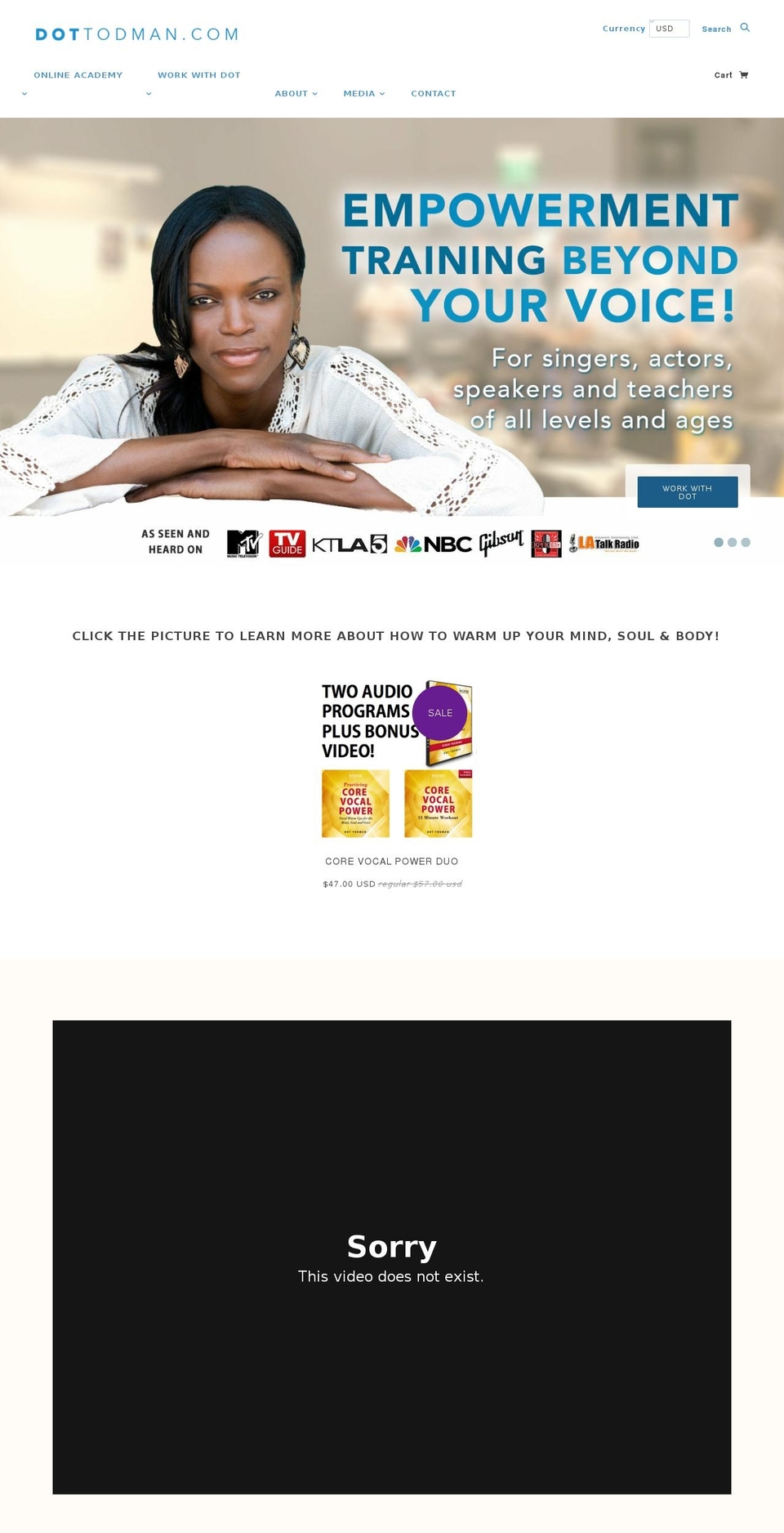 dottodman.com shopify website screenshot