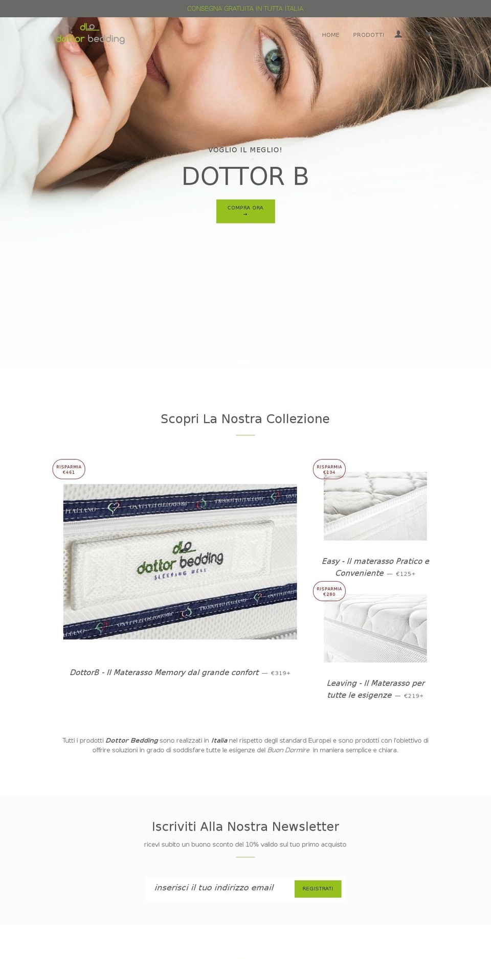 dottorbedding.com — Shopify storefront screenshot