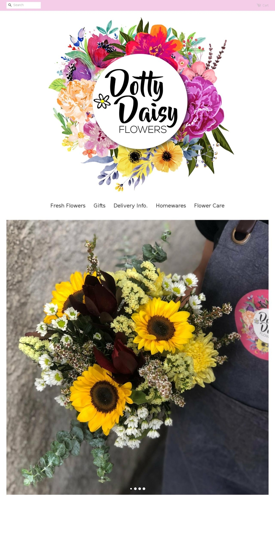 dottydaisyflowers.com — Shopify storefront screenshot