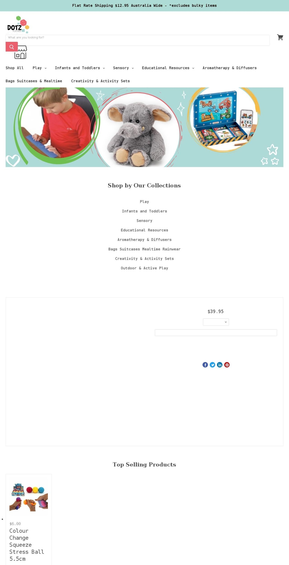 dotz.com.au shopify website screenshot