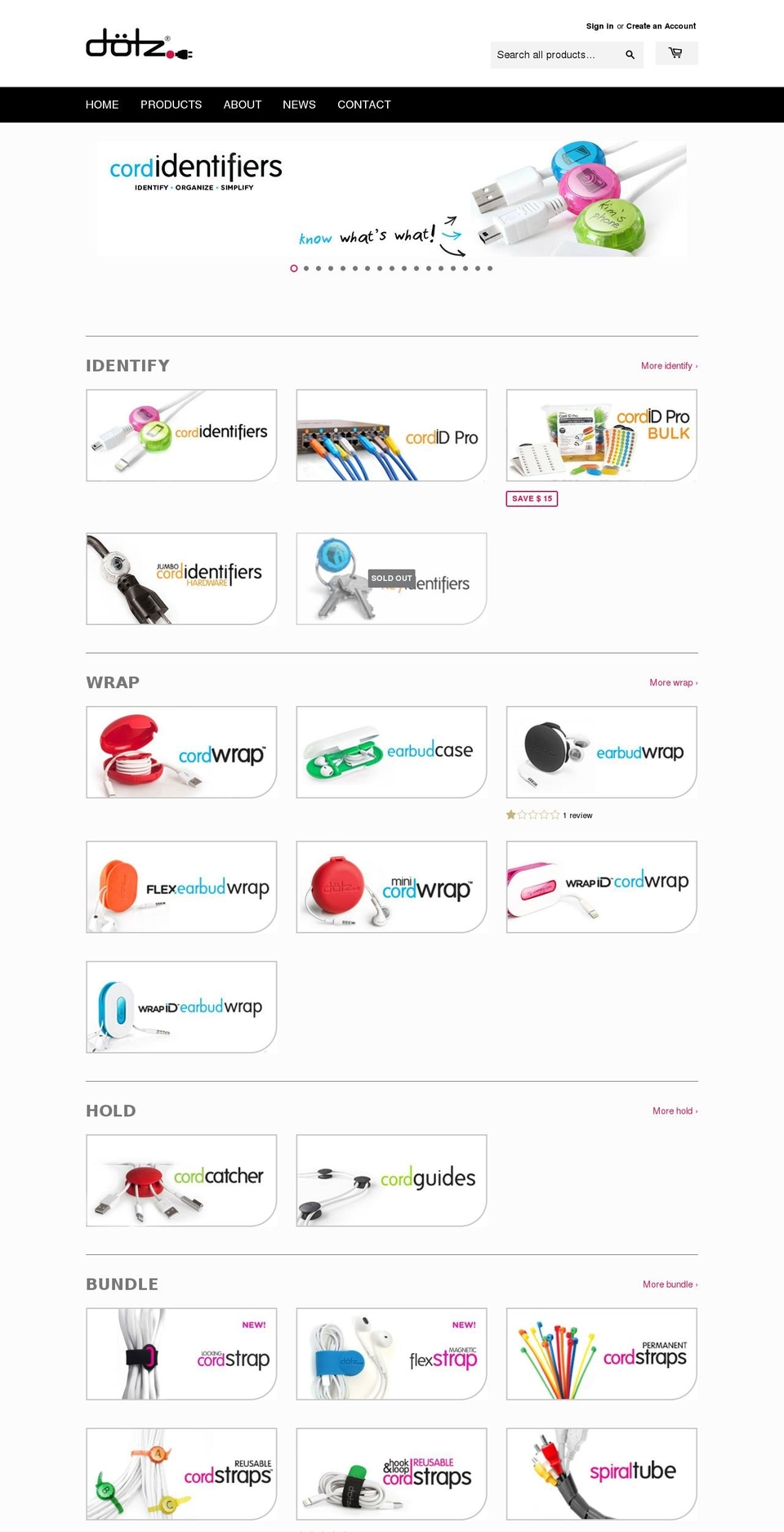 Yuva Shopify theme site example dotzshop.com