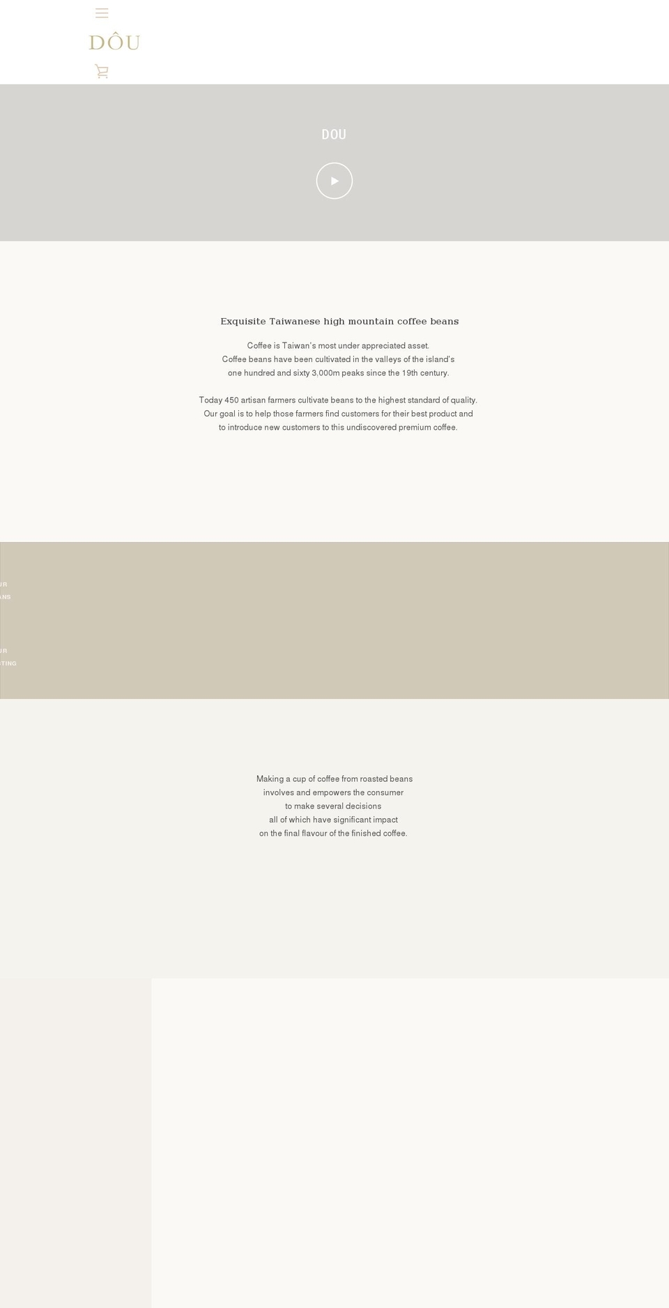 dou.coffee shopify website screenshot