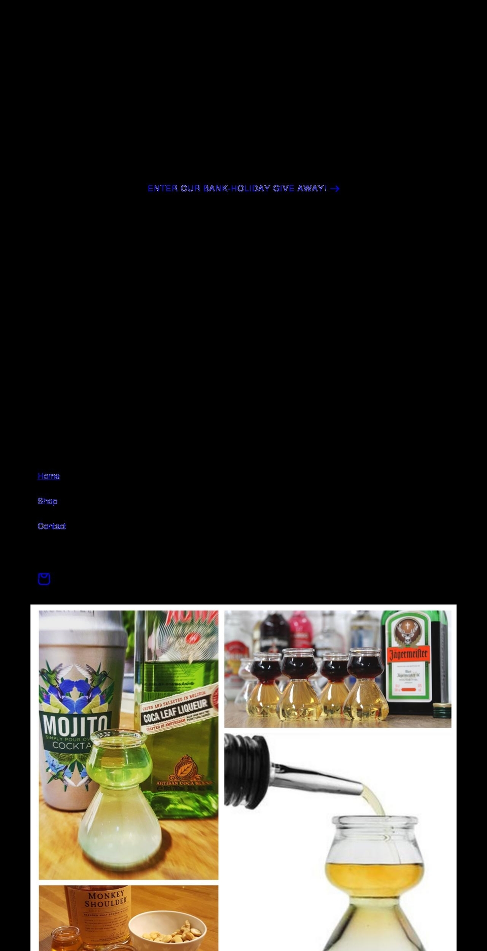 doublebubbleshots.com shopify website screenshot