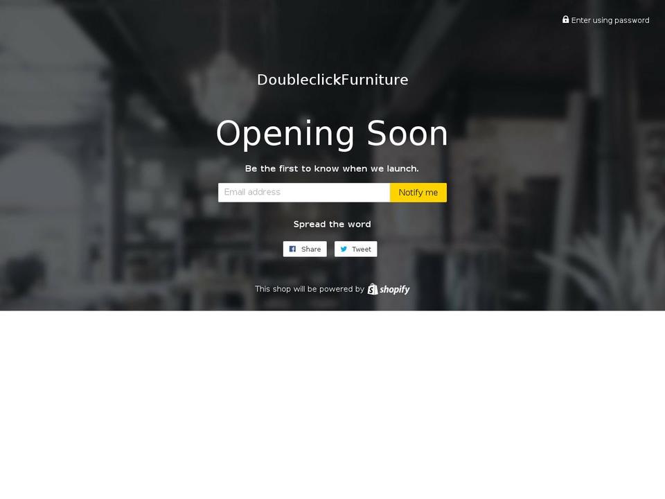 doubleclickfurniture.com — Shopify storefront screenshot