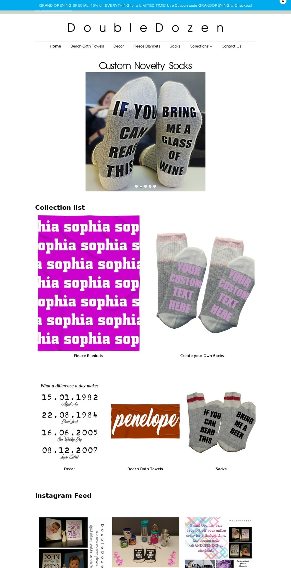 doubledozen.ca shopify website screenshot