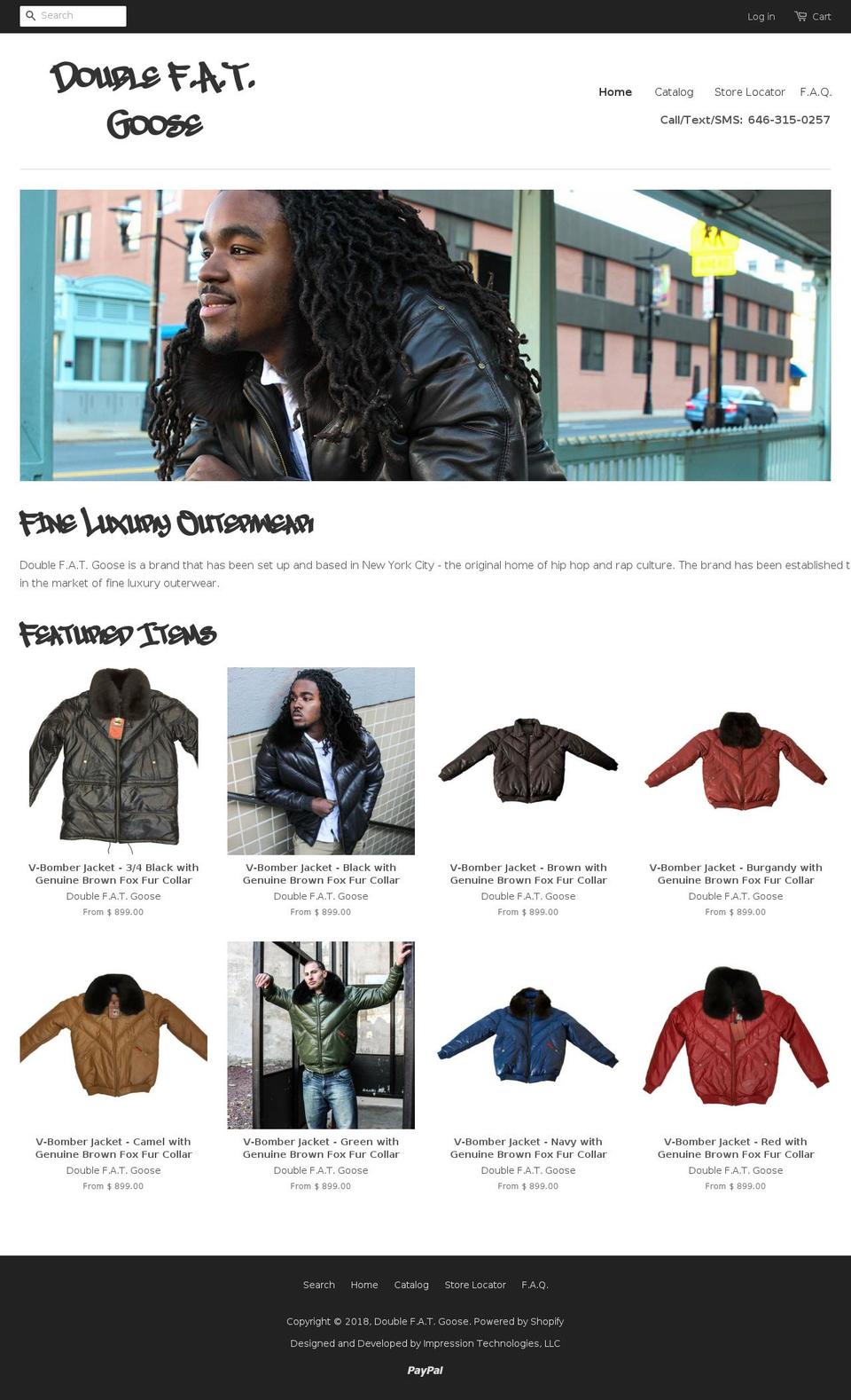 doublefatgoose.com — Shopify storefront screenshot