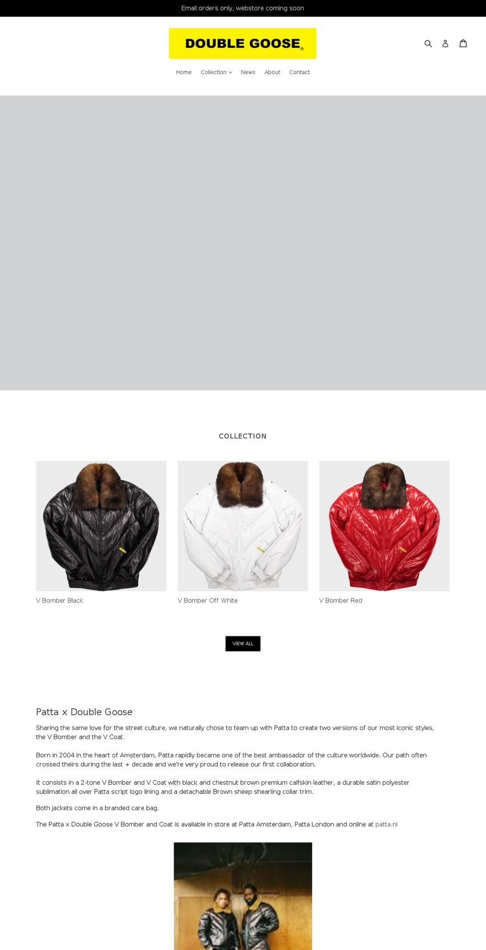 doublegoose.net shopify website screenshot