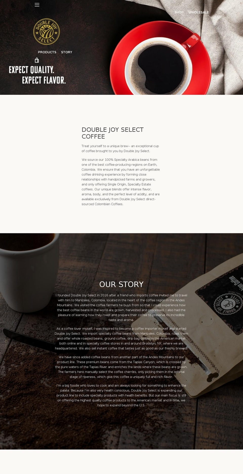 doublejoyselect.com — Shopify storefront screenshot