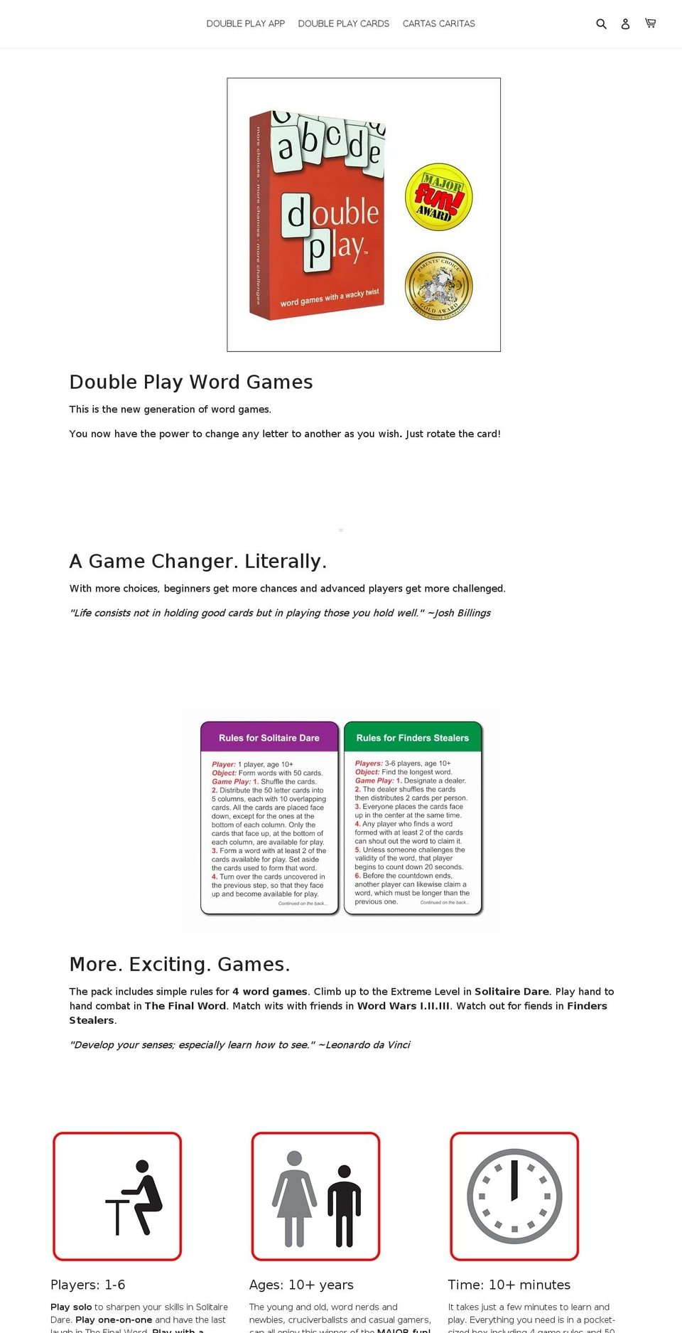 doubleplay.com — Shopify storefront screenshot