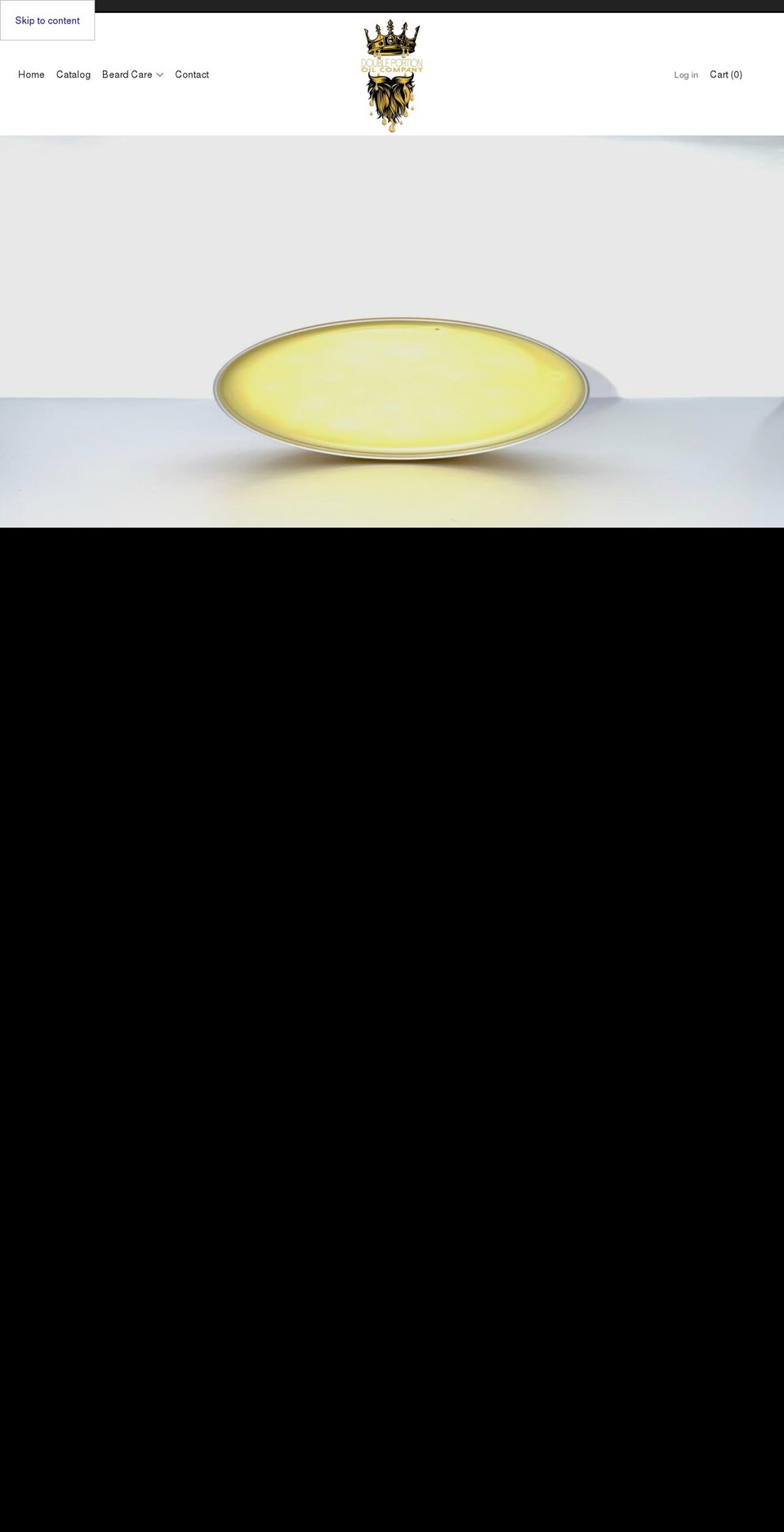 doubleportionoils.com shopify website screenshot