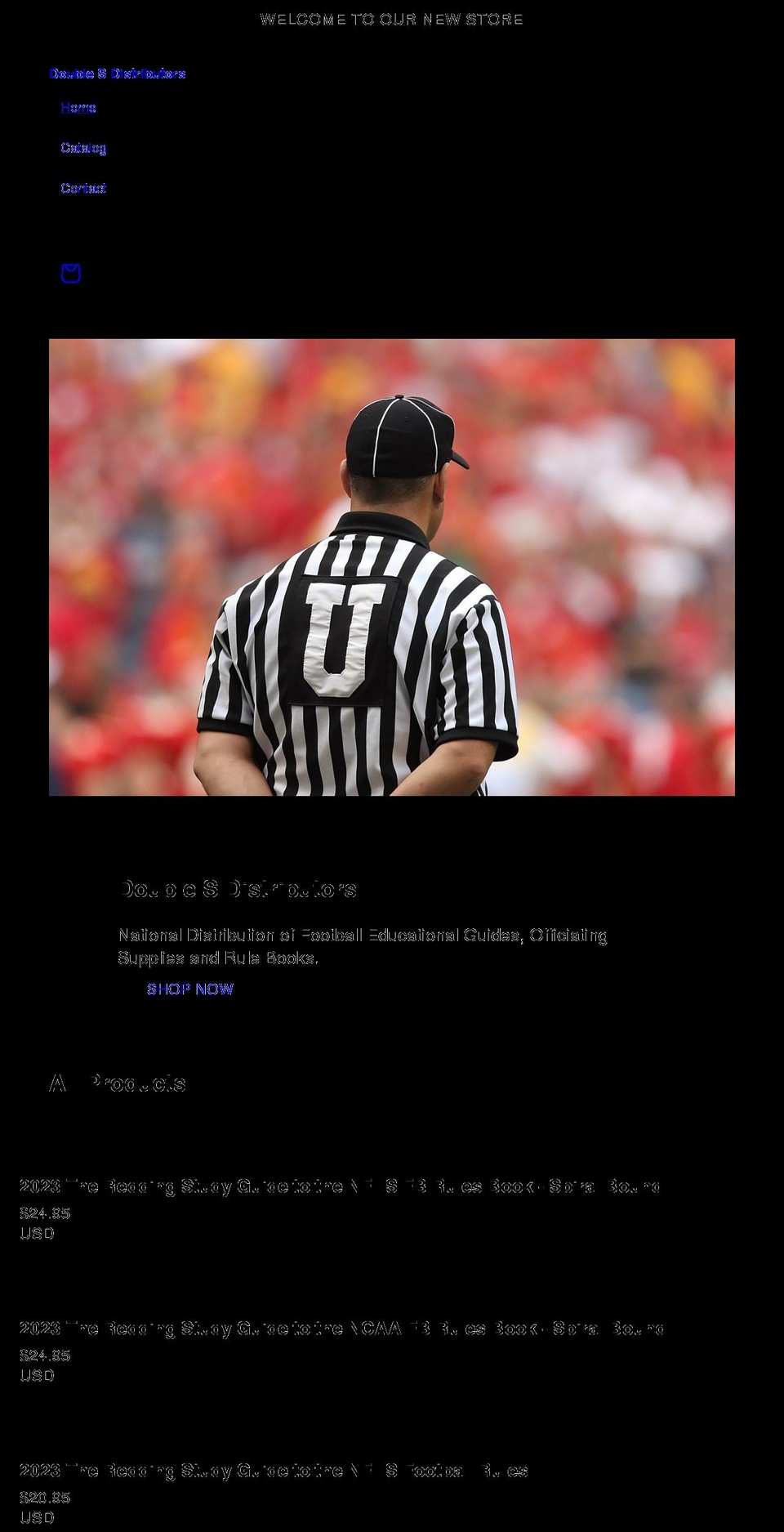 doublesdistributors.com shopify website screenshot