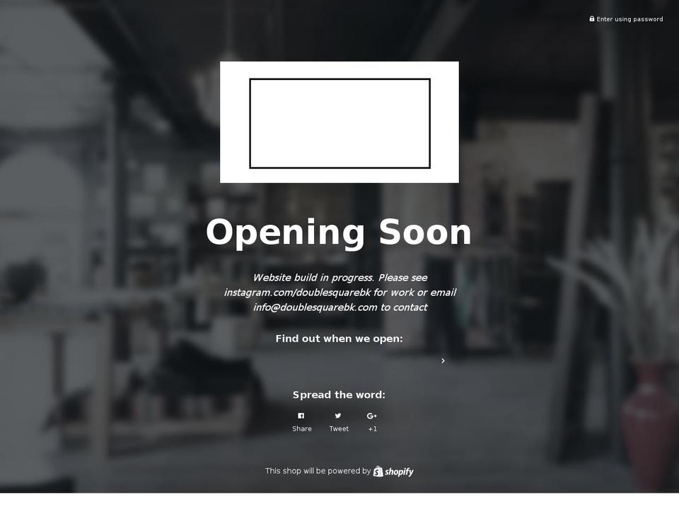 doublesquarebk.com shopify website screenshot