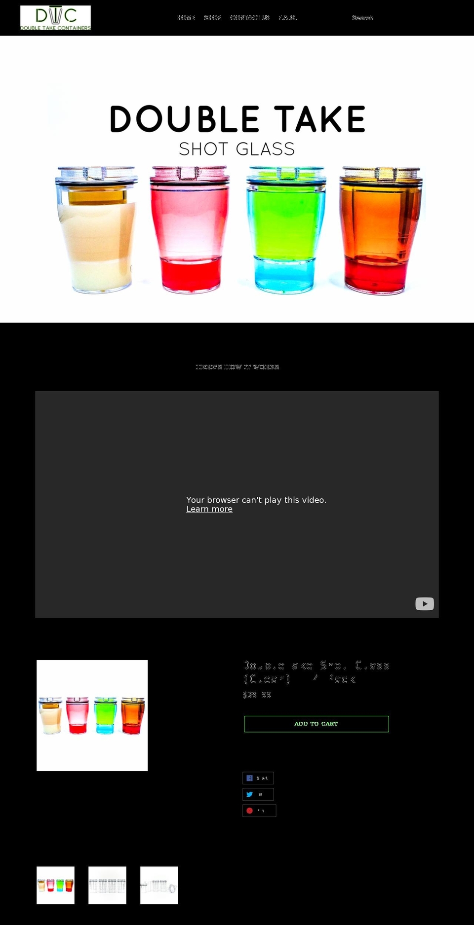 doubletakecontainers.com shopify website screenshot