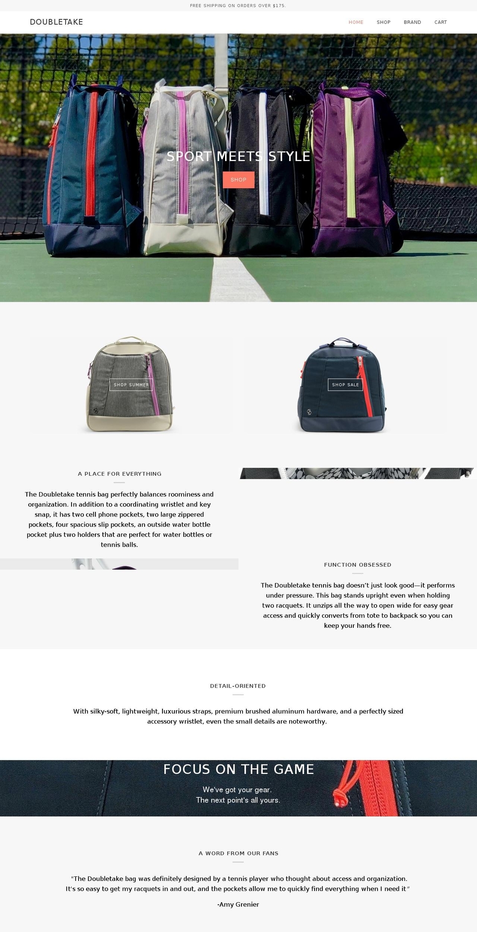 doubletakesports.com — Shopify storefront screenshot