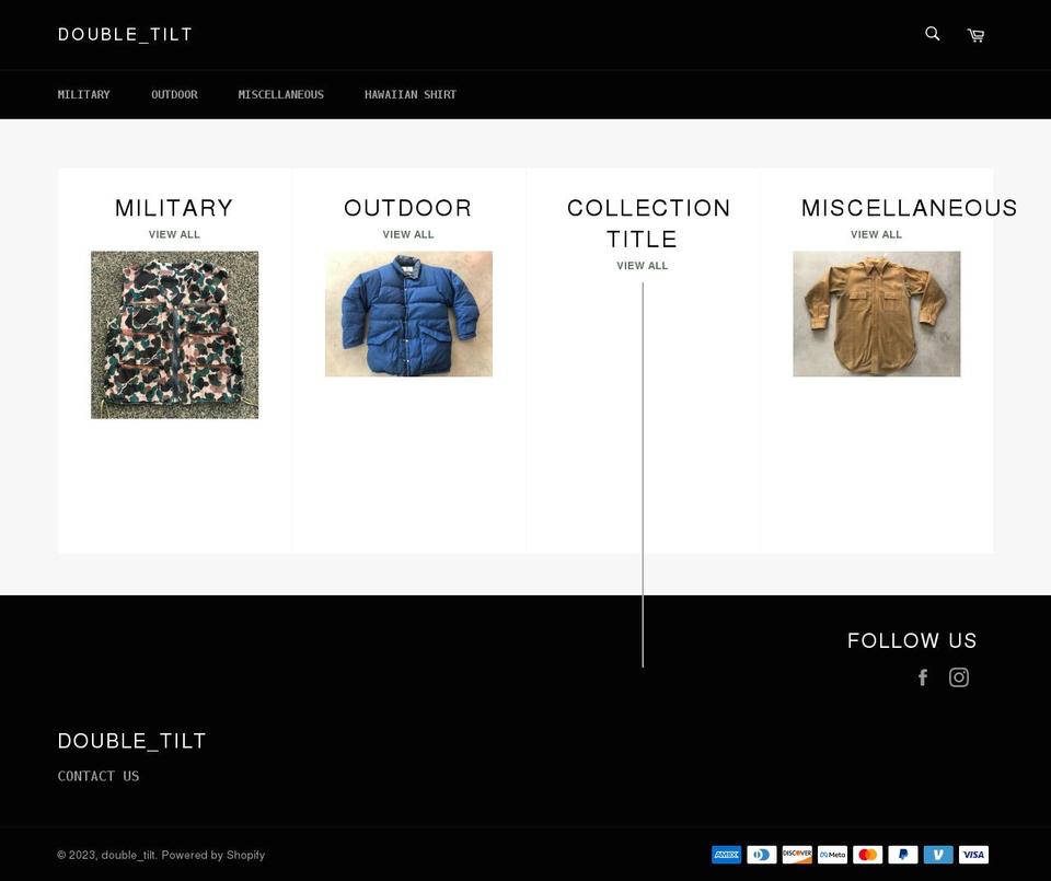 doubletilt.com shopify website screenshot