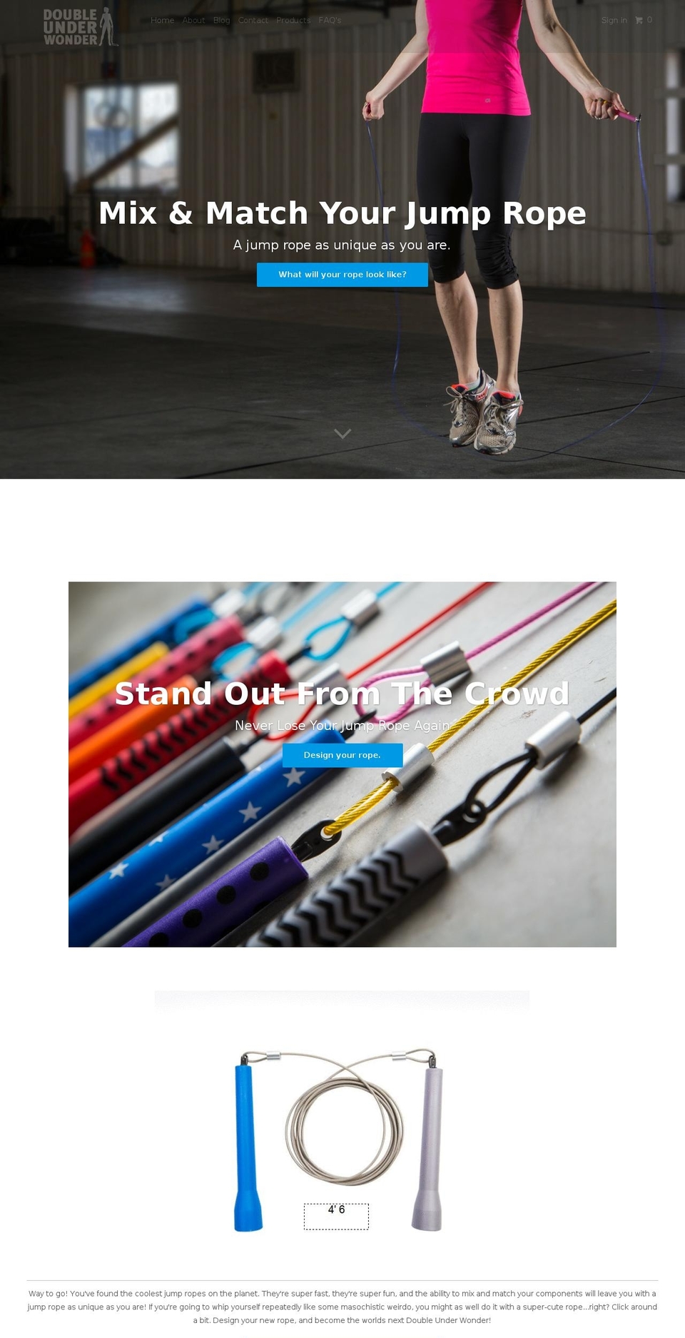 doubleunderwonder.com shopify website screenshot