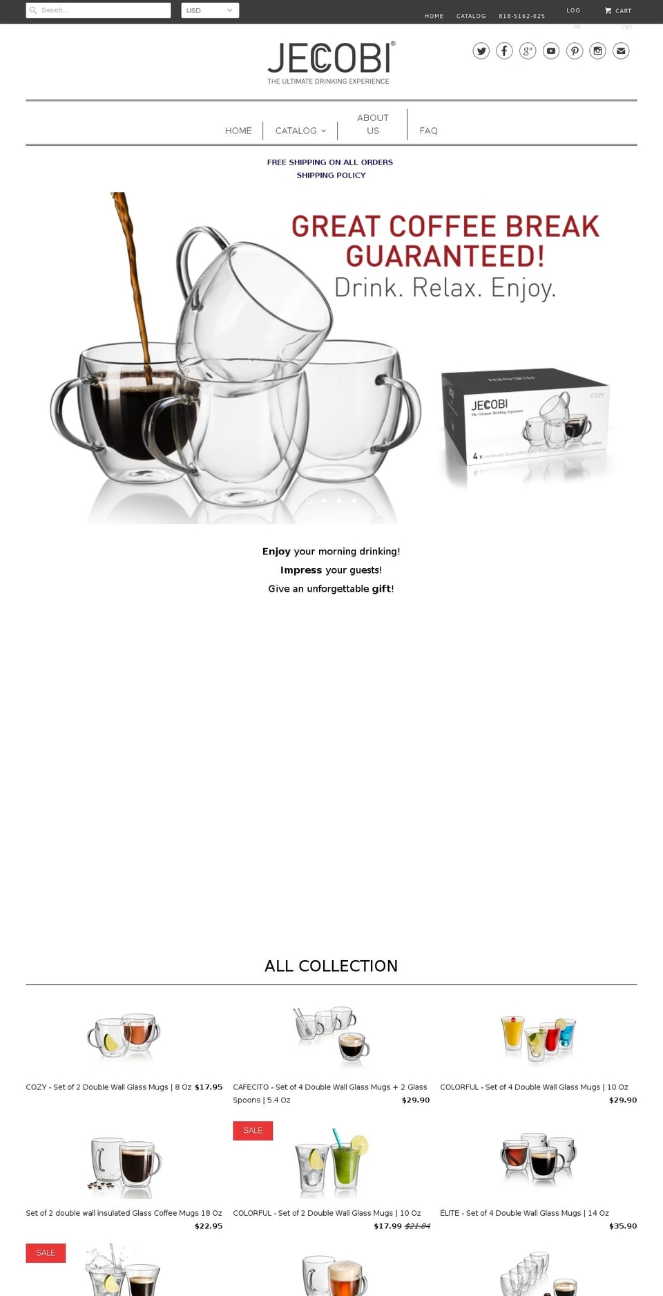 doublewalltumbler.com — Shopify storefront screenshot