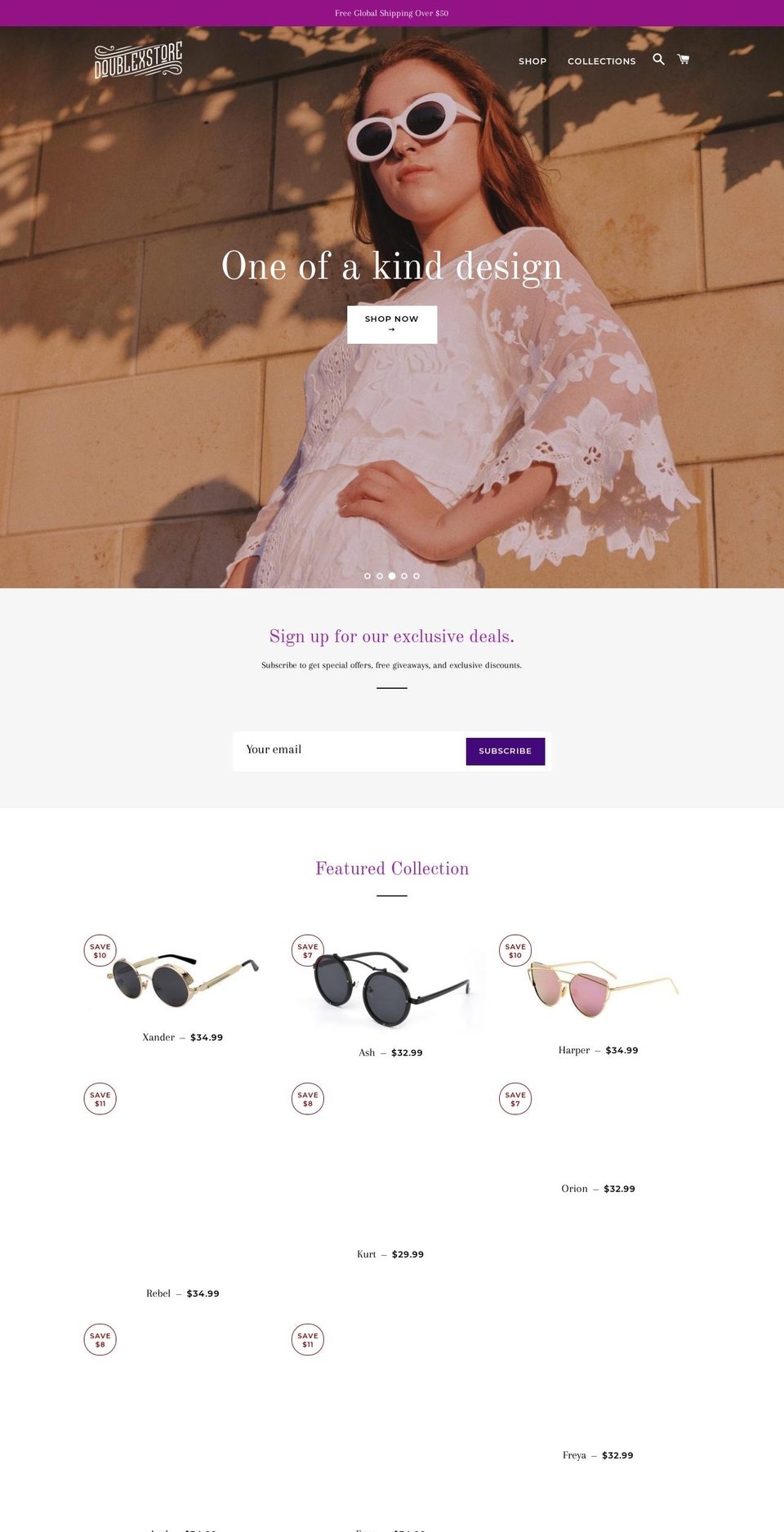 doublexstore.com — Shopify storefront screenshot