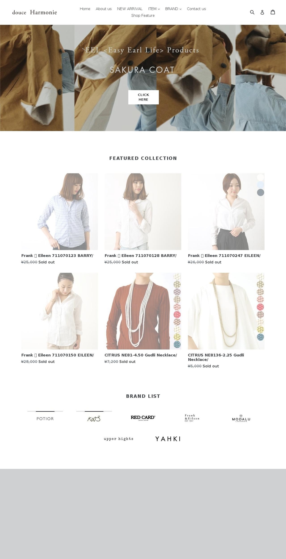 douce-harmonie.com — Shopify storefront screenshot