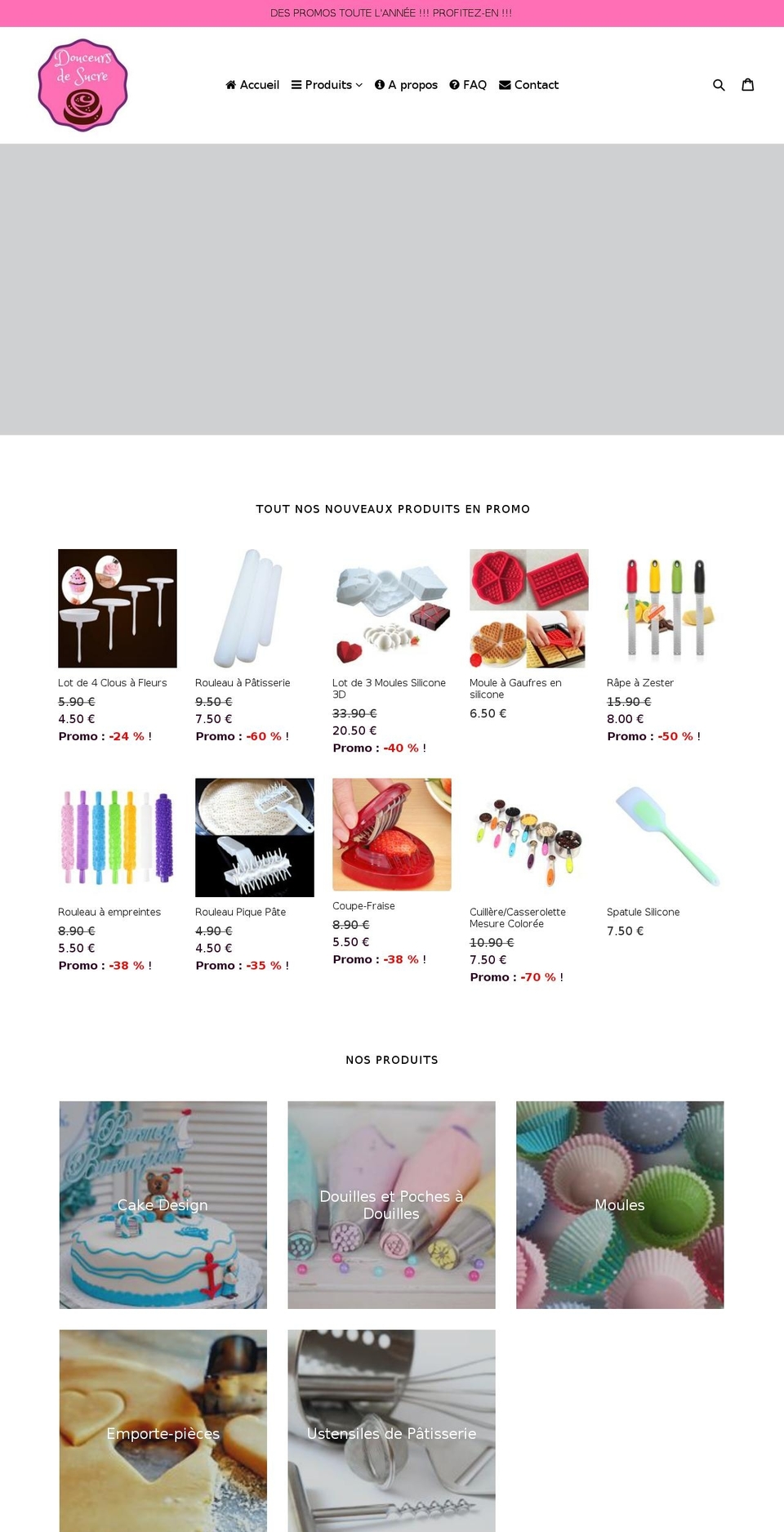 douceursdesucre.com shopify website screenshot