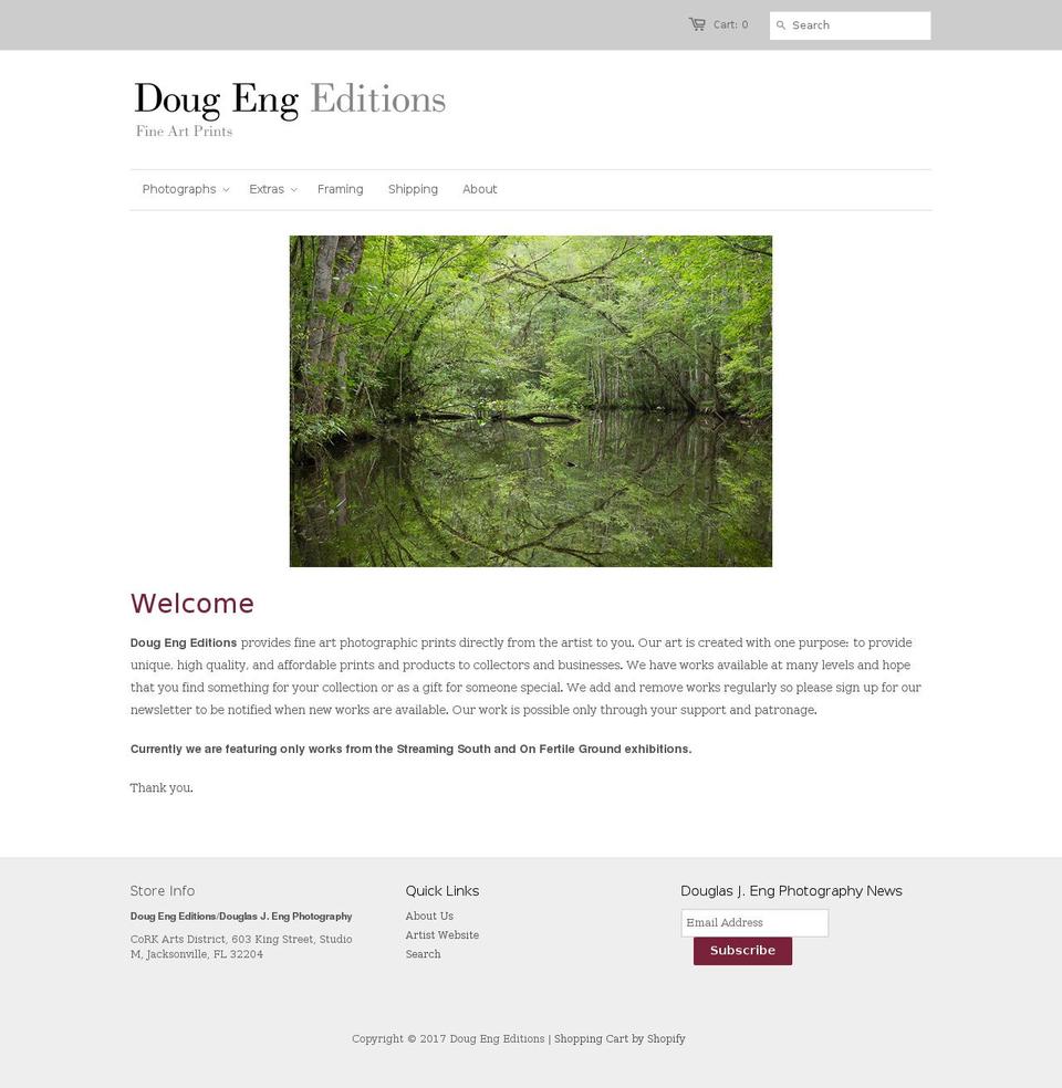 dougengeditions.com shopify website screenshot